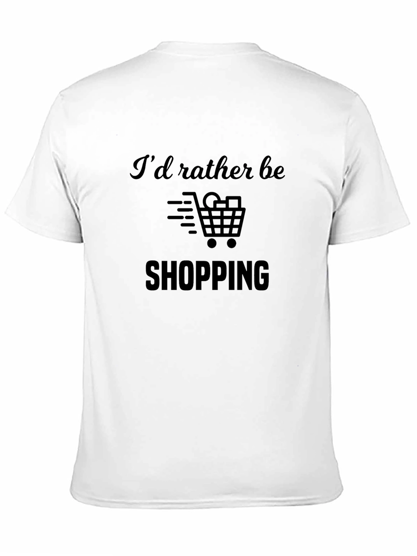 Shopping Lovers Tee: Id Rather Be Shopping