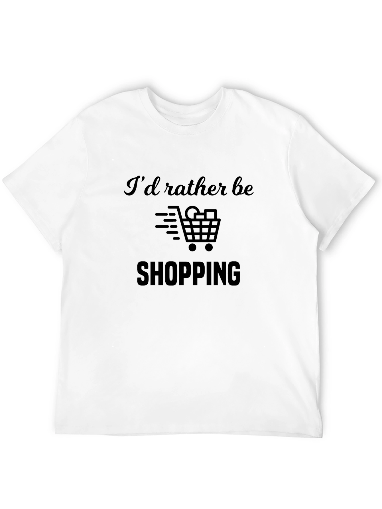 Shopping Lovers Tee: Id Rather Be Shopping