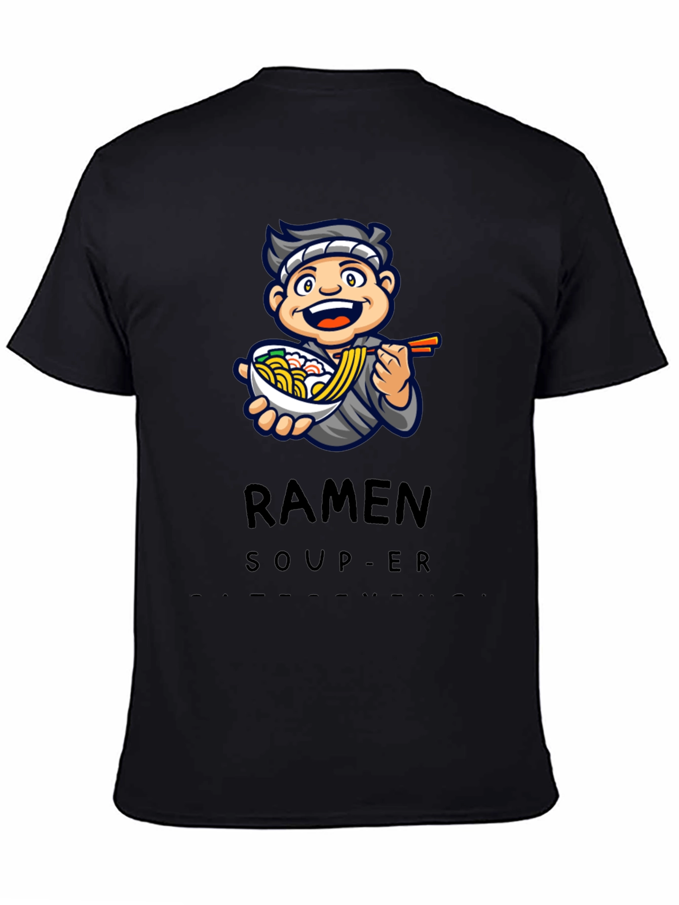 Ramen Soup-er Cartoon Graphic T-Shirt