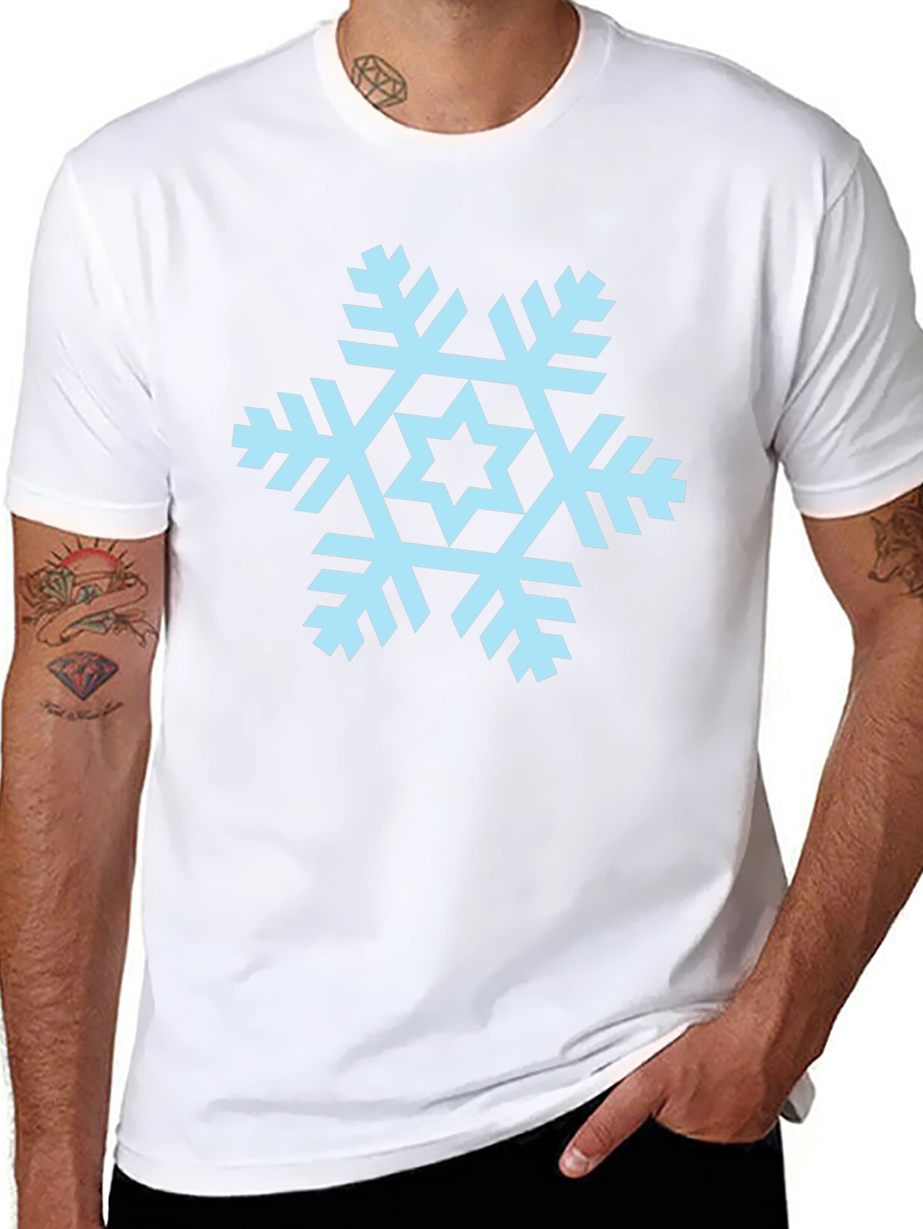 Snowflake Graphic Tee - Cool Winter Style
