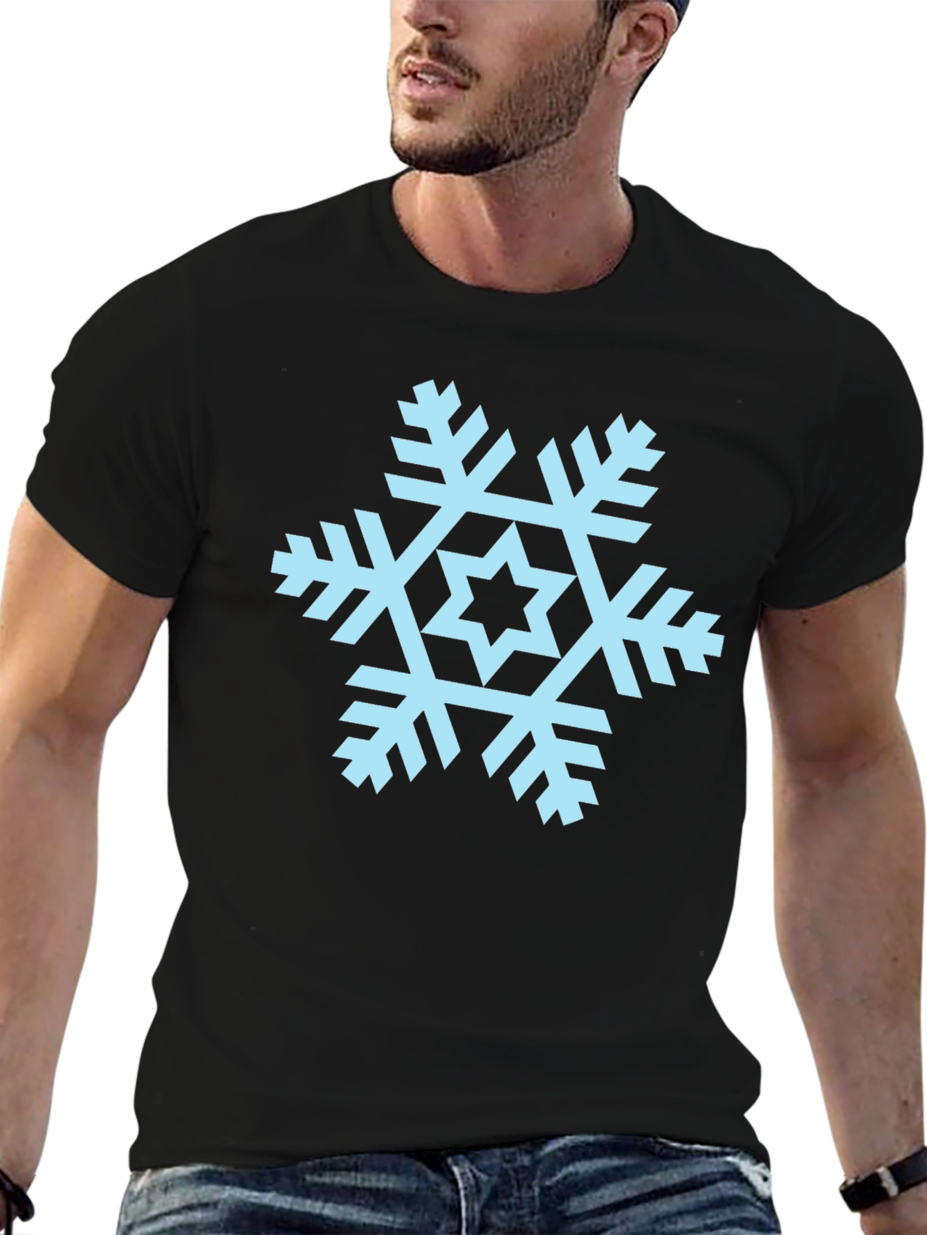 Snowflake Graphic Tee - Cool Winter Style