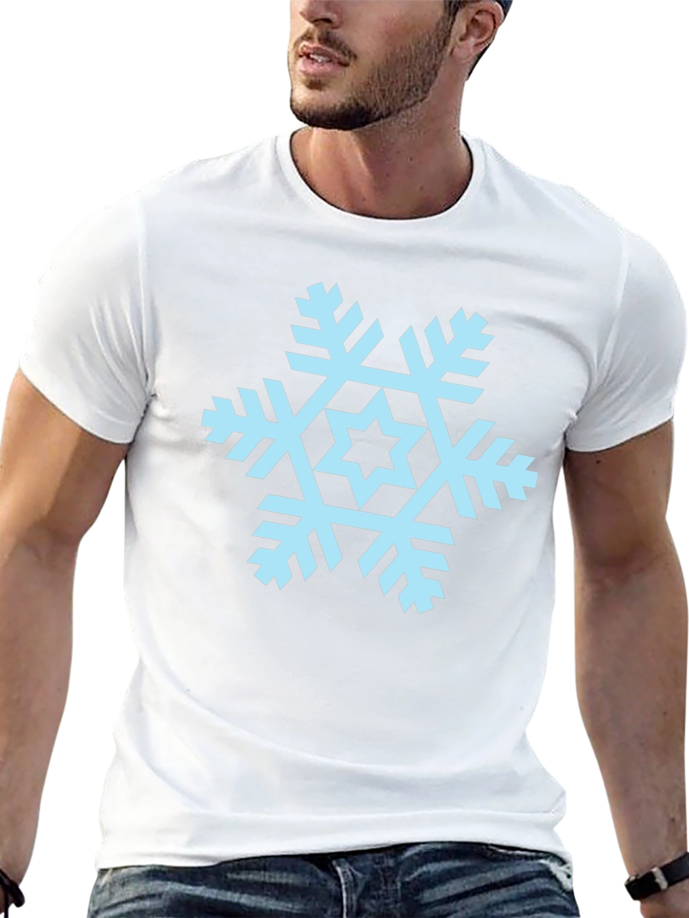 Snowflake Graphic Tee - Cool Winter Style