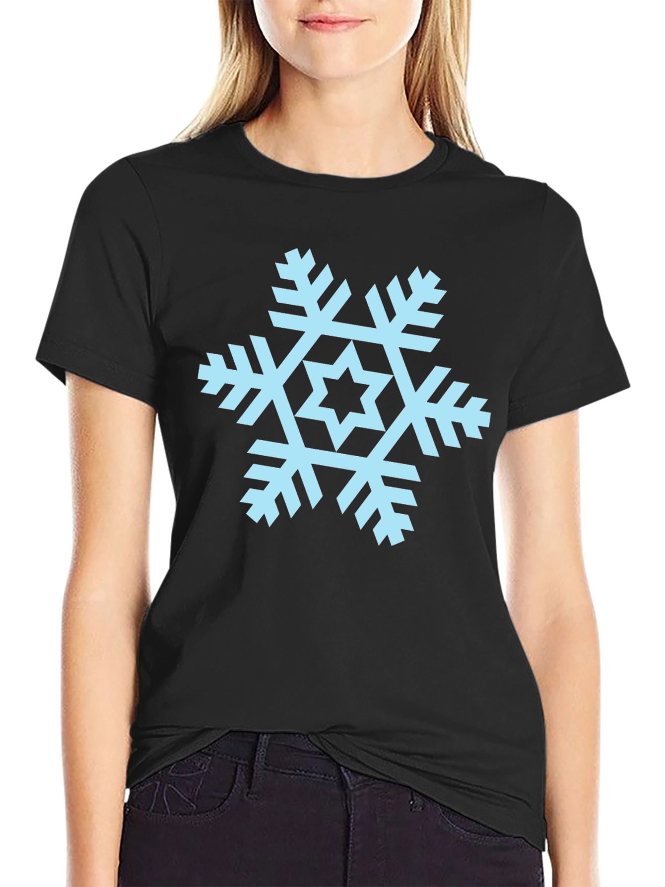 Snowflake Graphic Tee - Cool Winter Style