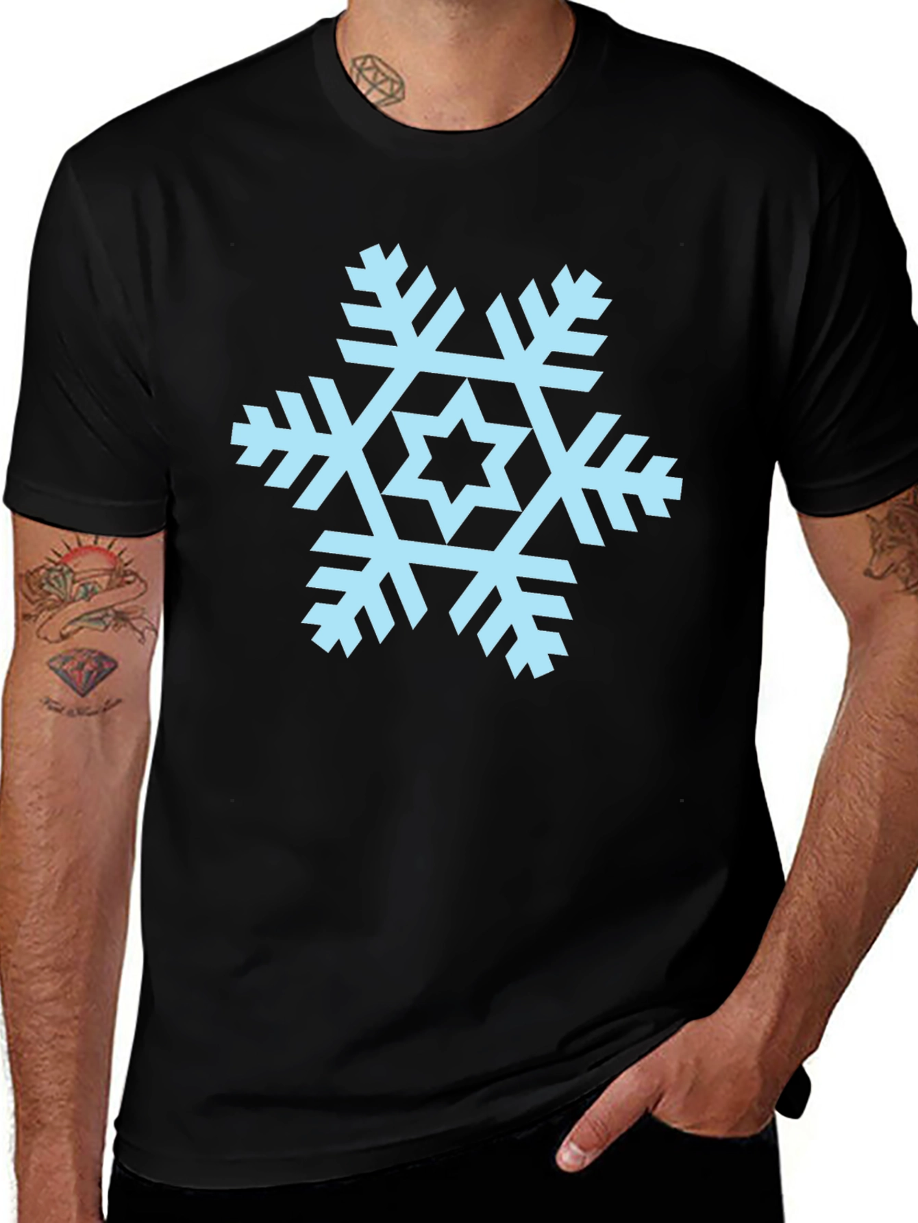 Snowflake Graphic Tee - Cool Winter Style