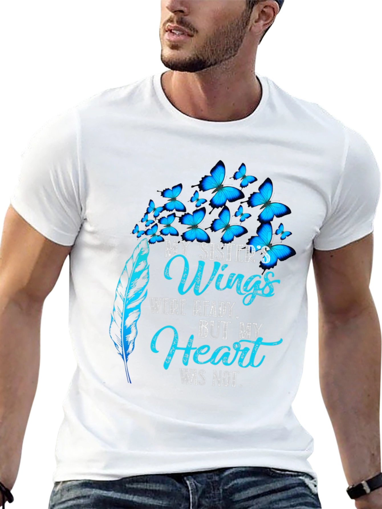 Sister Memorial Butterfly Wings T-Shirt