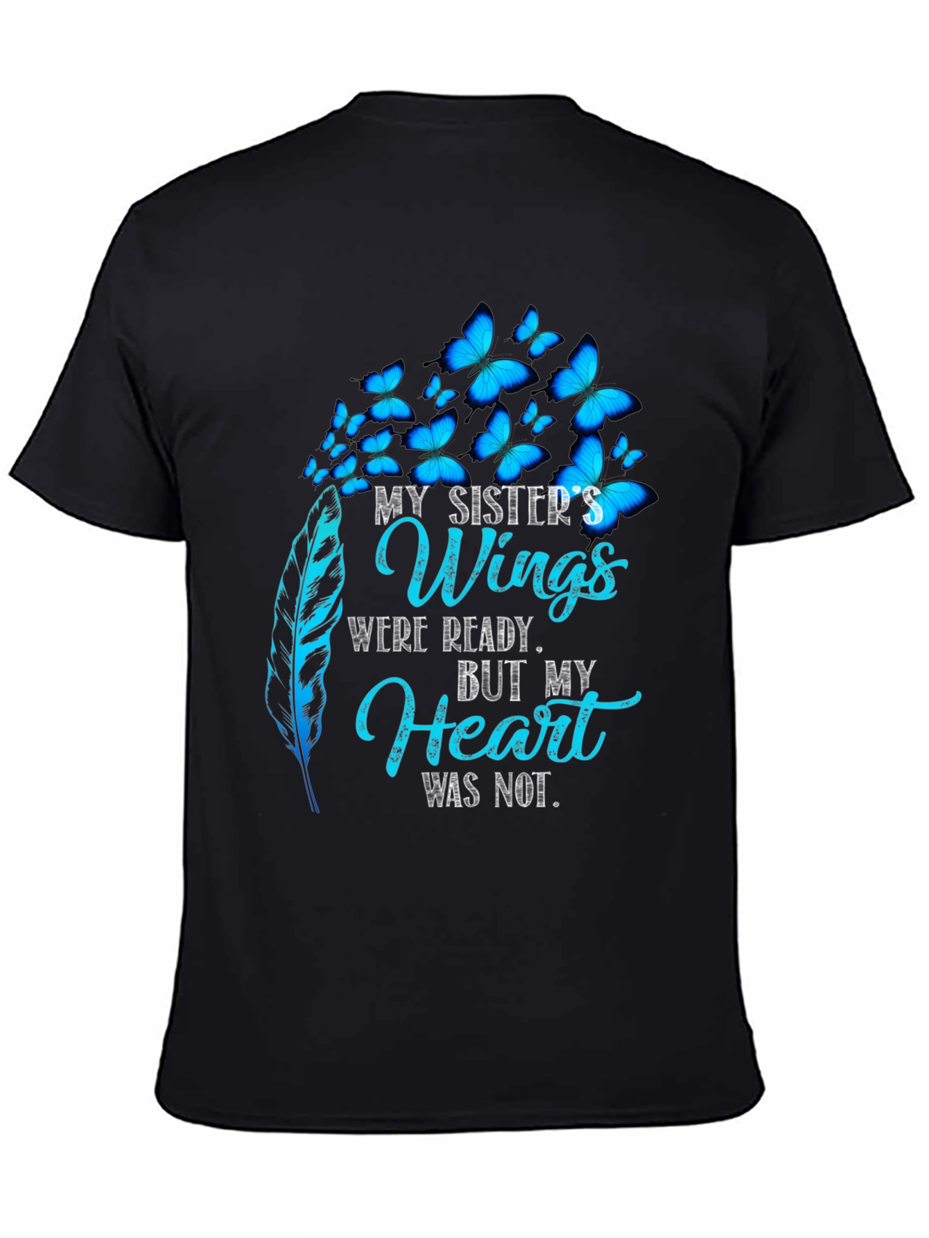 Sister Memorial Butterfly Wings T-Shirt