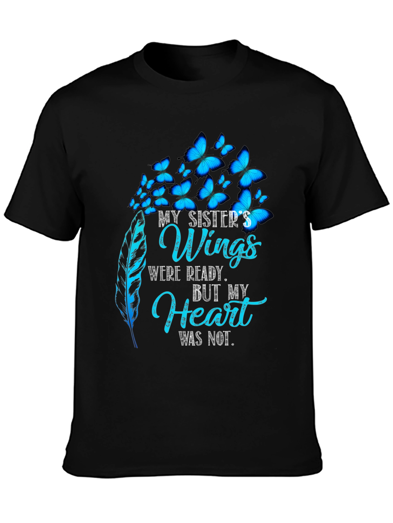 Sister Memorial Butterfly Wings T-Shirt
