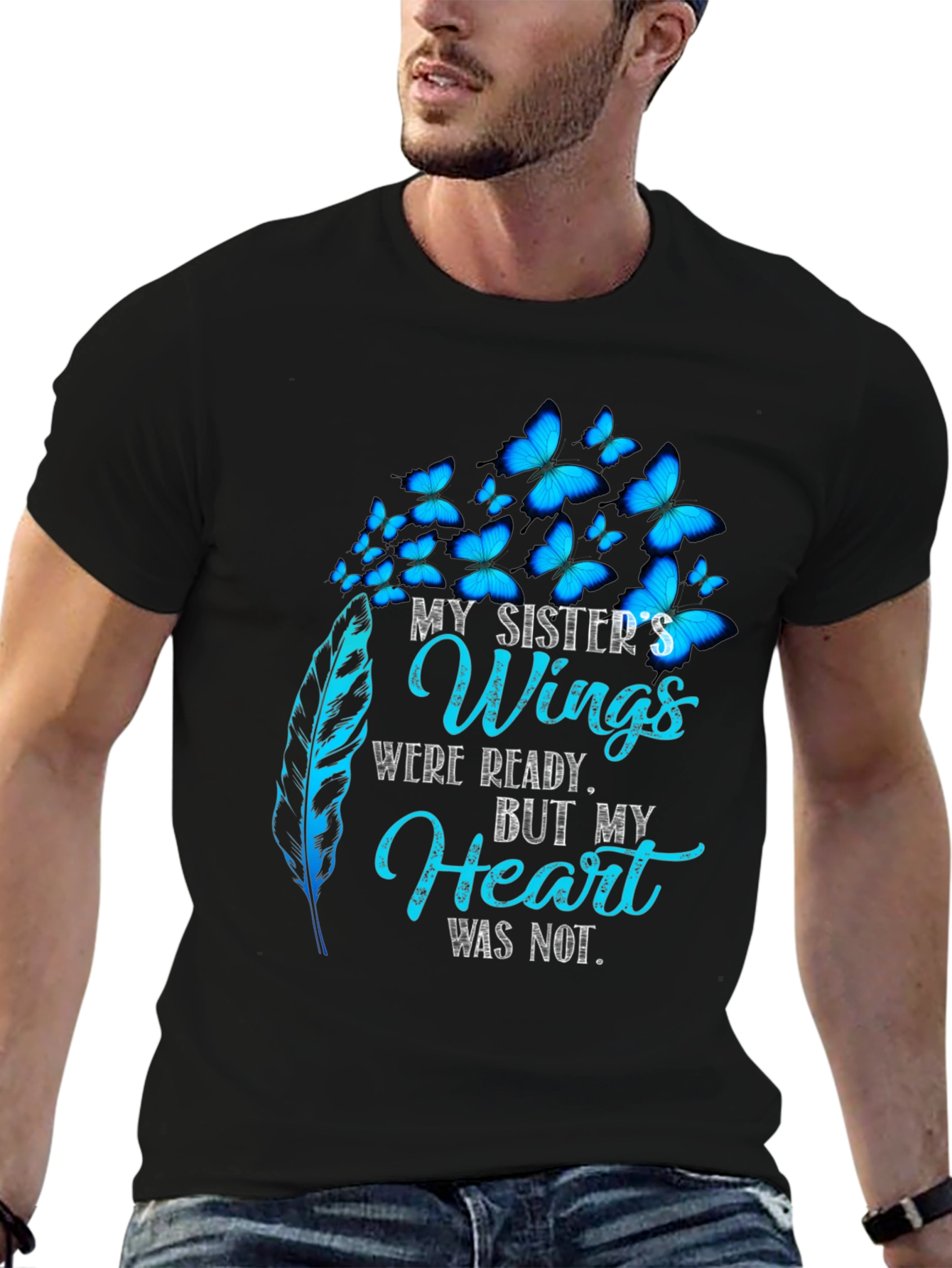Sister Memorial Butterfly Wings T-Shirt