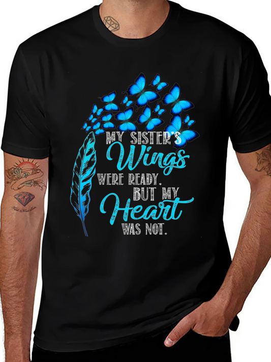 Sister Memorial Butterfly Wings T-Shirt