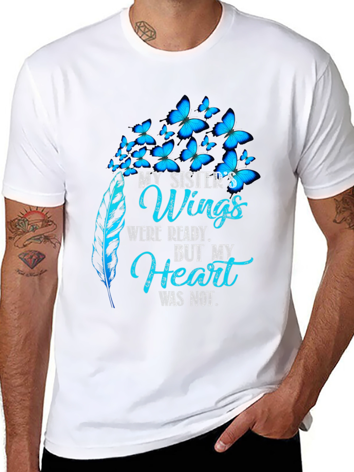 Sister Memorial Butterfly Wings T-Shirt