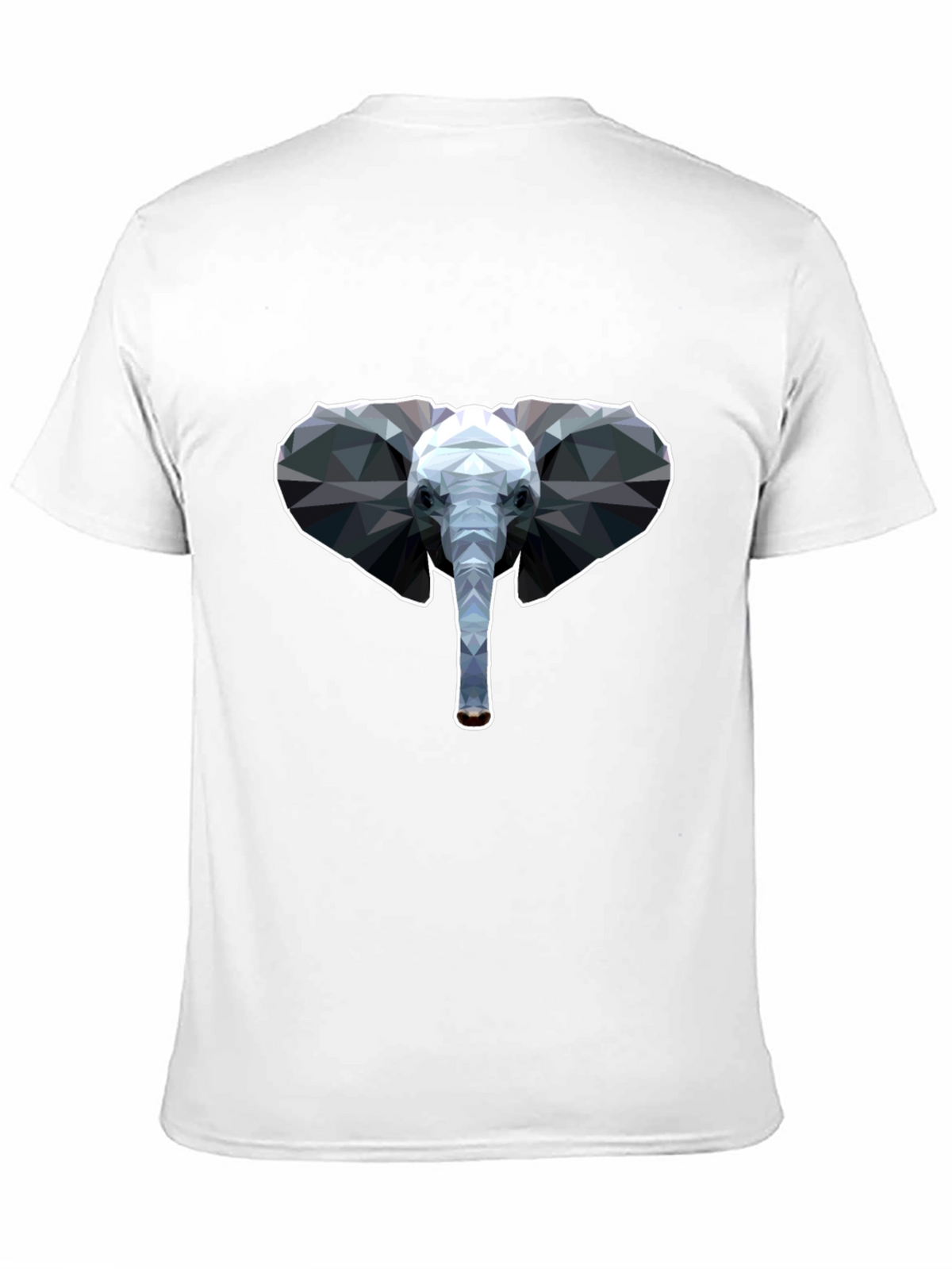 Geometric Elephant T-Shirt - Black