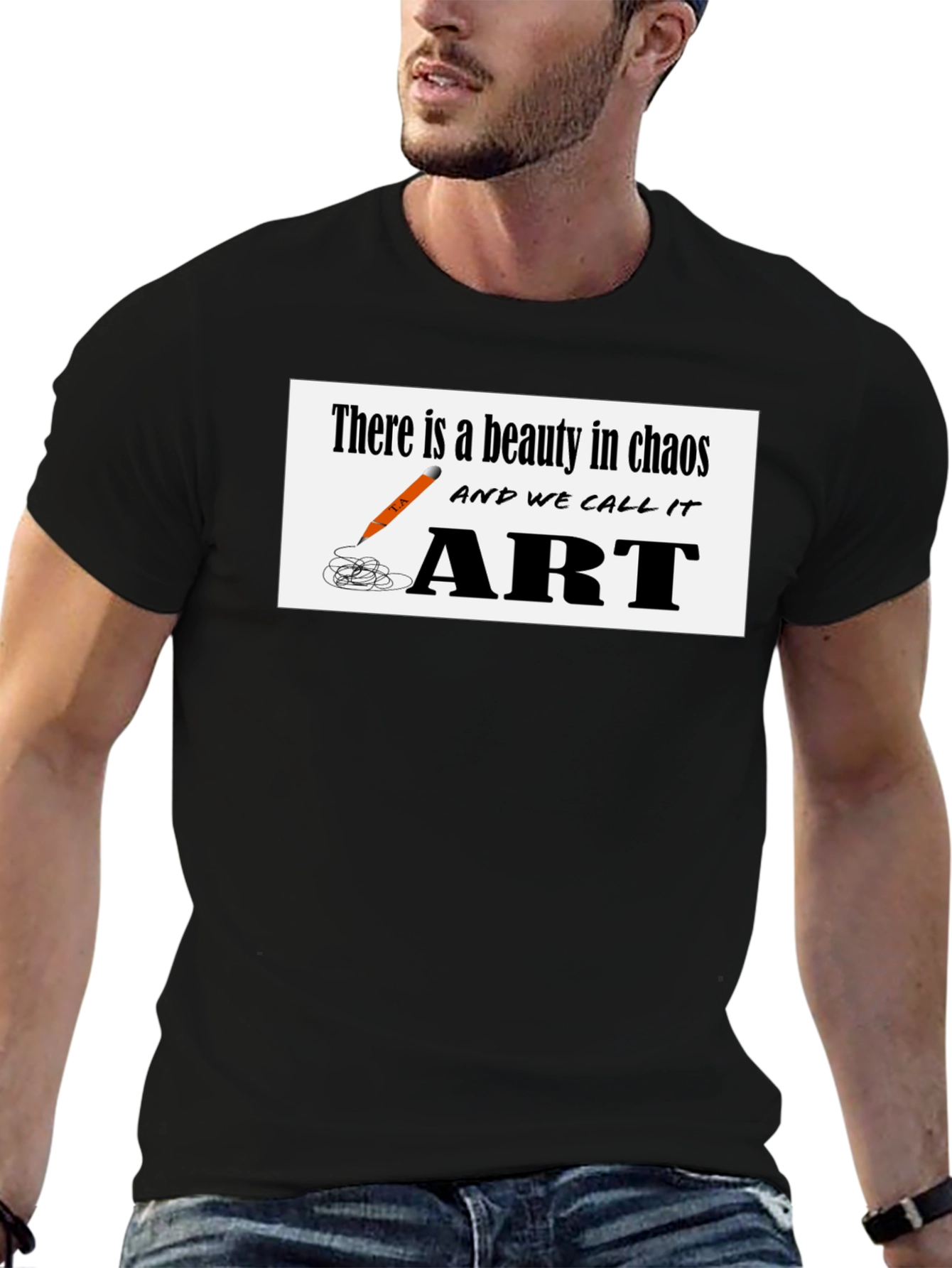 Chaos to Art Graphic T-Shirt - Beauty in Creation