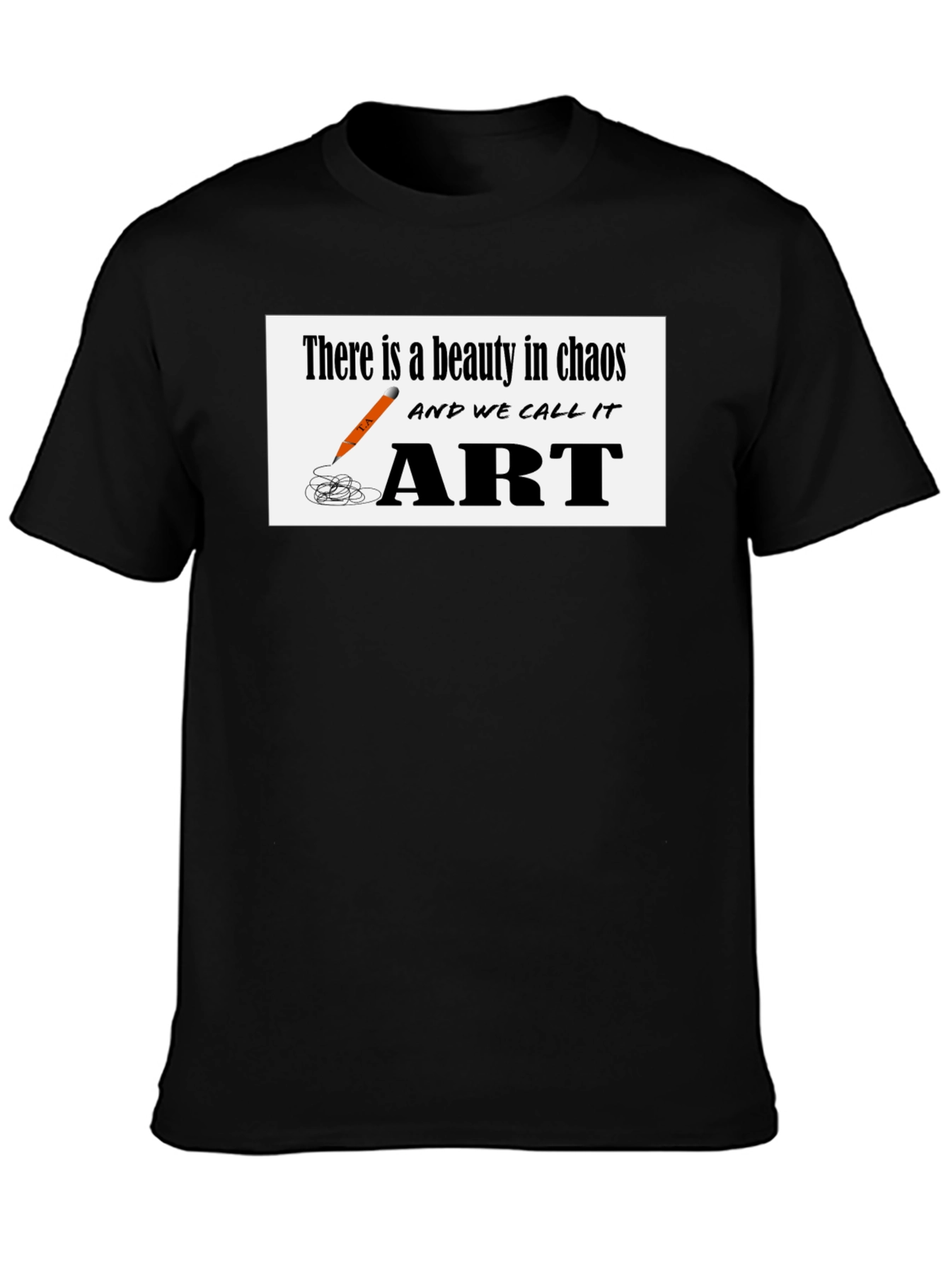 Chaos to Art Graphic T-Shirt - Beauty in Creation