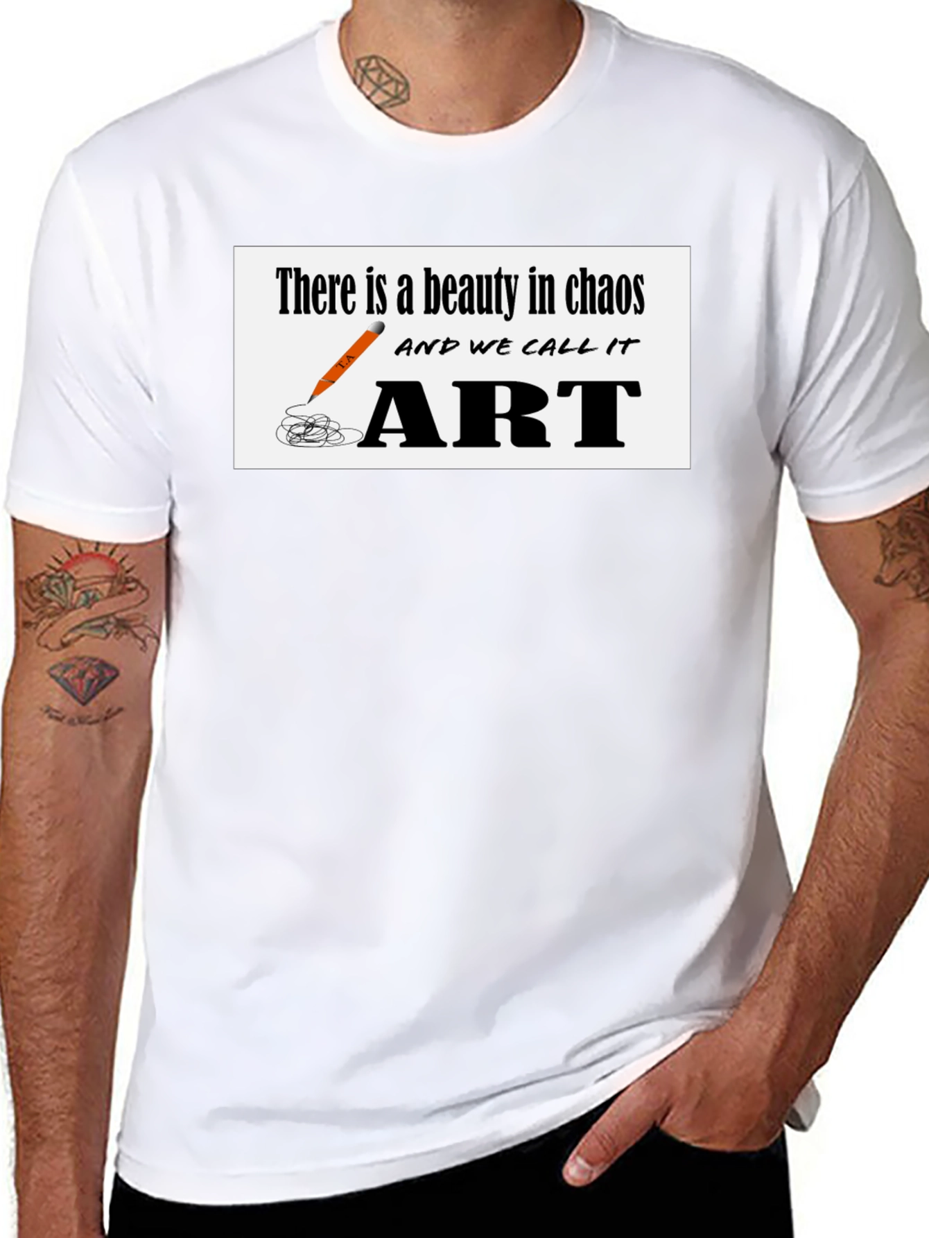 Chaos to Art Graphic T-Shirt - Beauty in Creation
