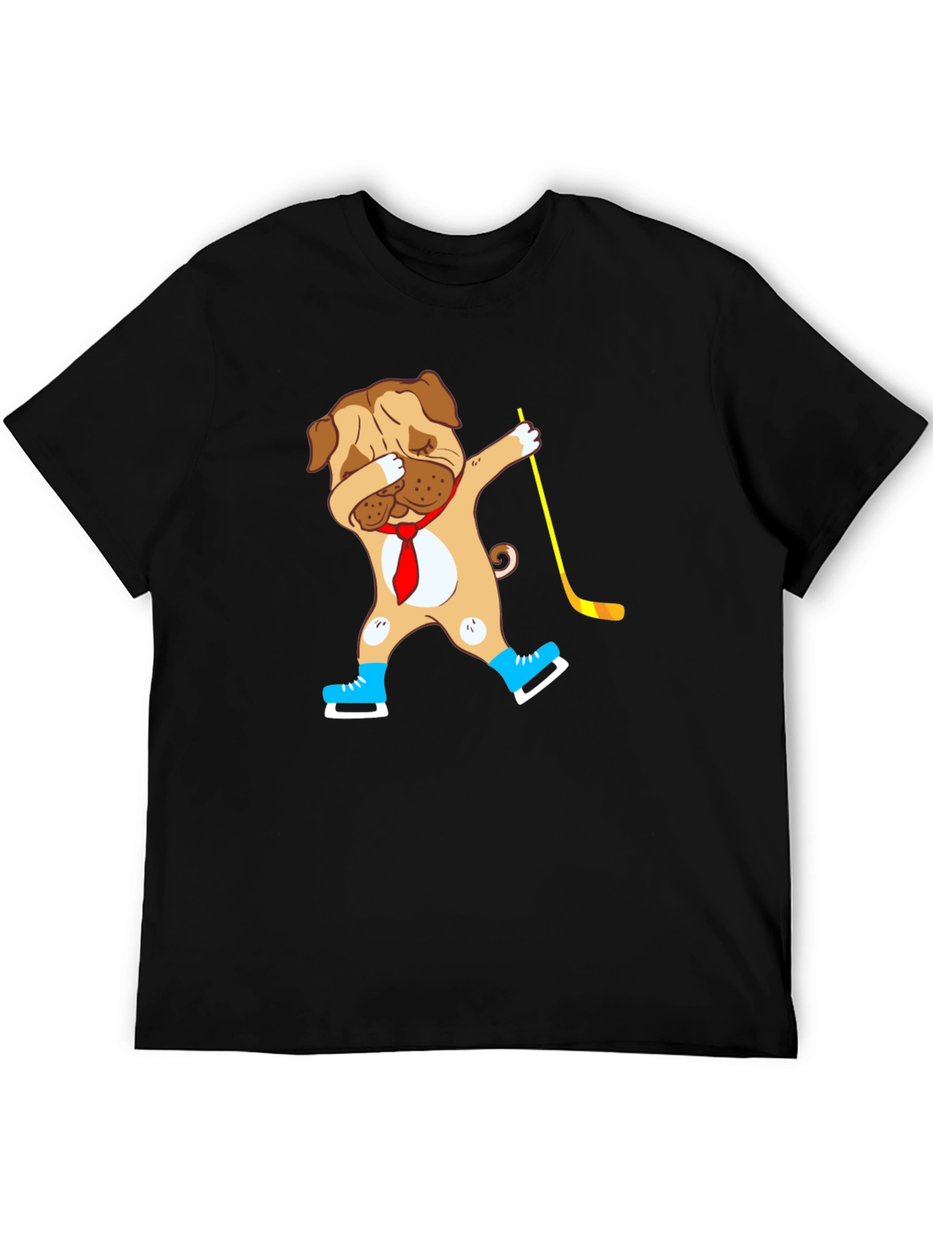Dabbing Dog Hockey Player T-Shirt