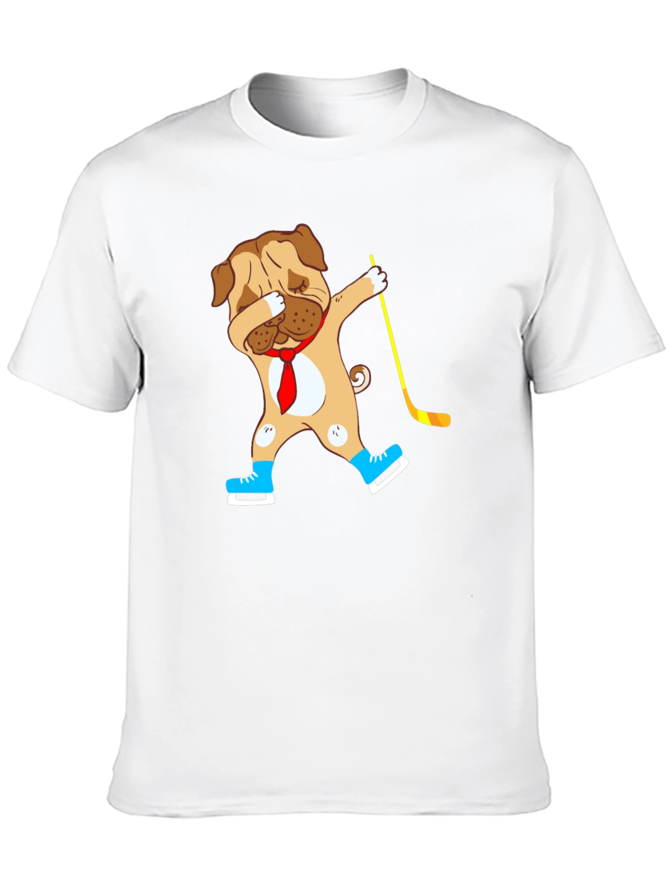Dabbing Dog Hockey Player T-Shirt