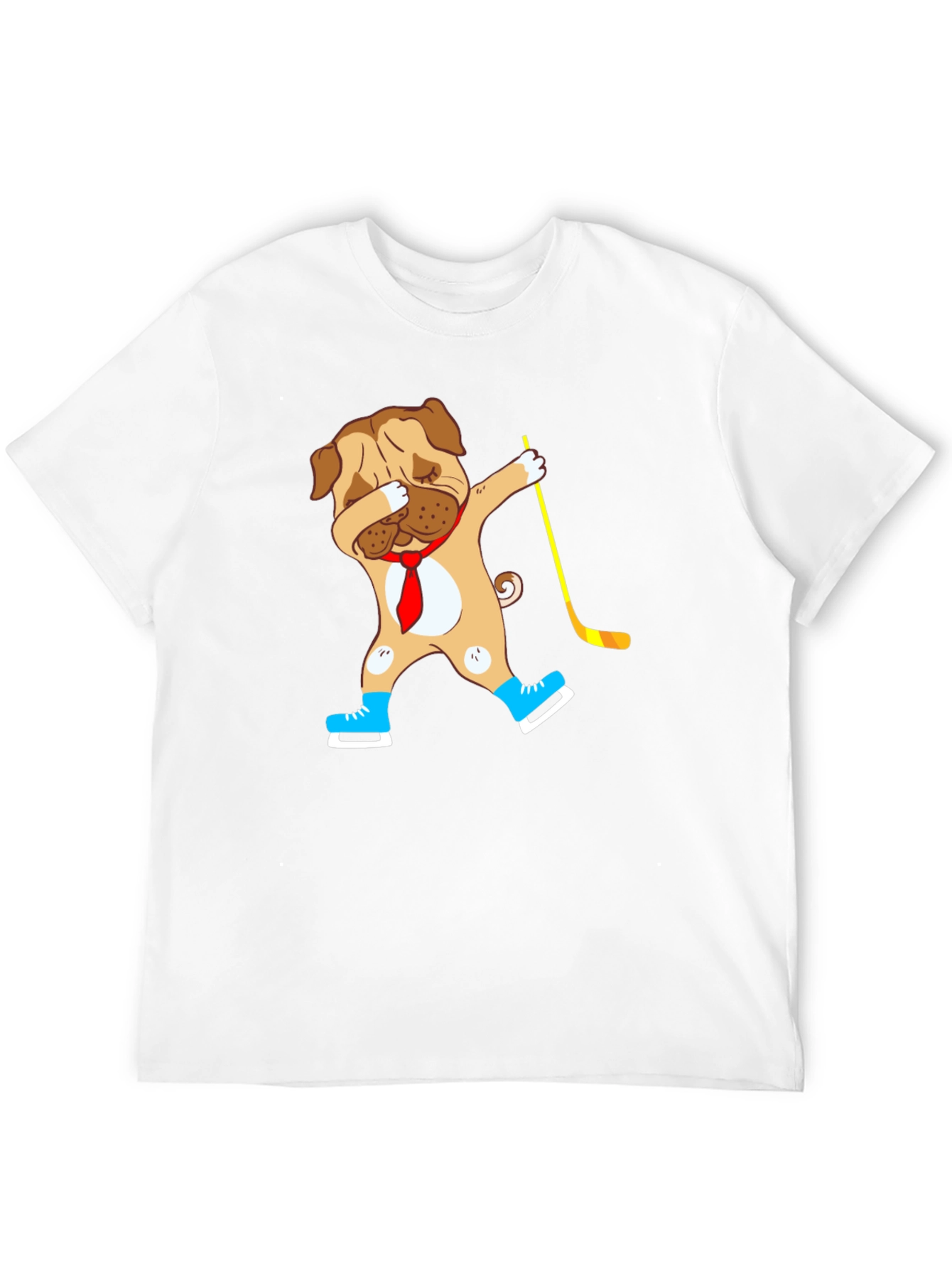 Dabbing Dog Hockey Player T-Shirt