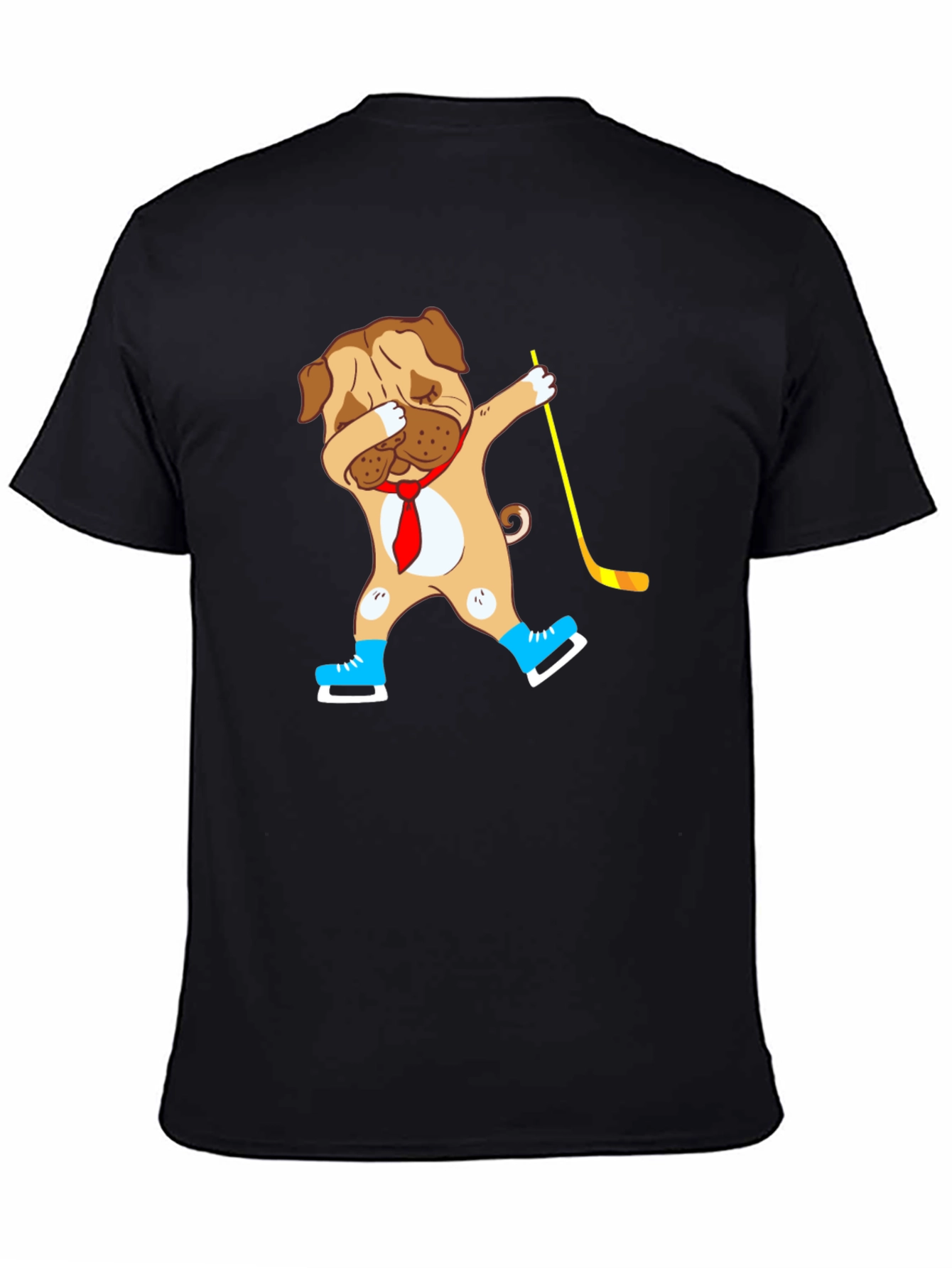 Dabbing Dog Hockey Player T-Shirt