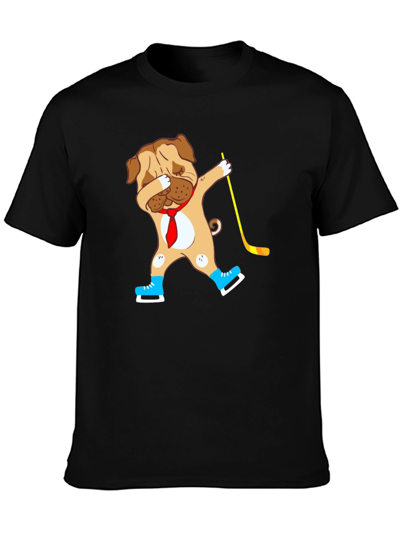 Dabbing Dog Hockey Player T-Shirt