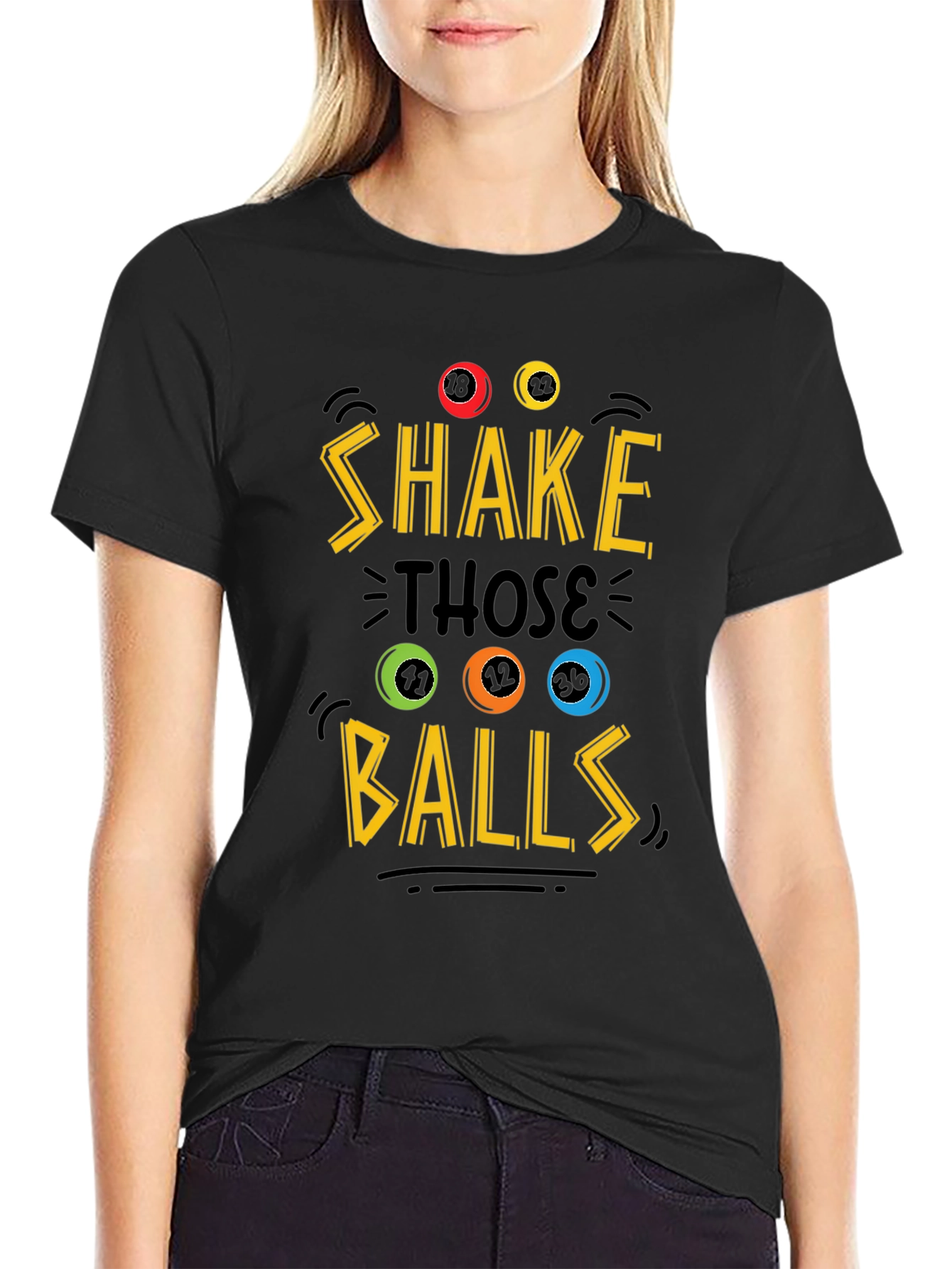 Shake Those Balls Graphic Tee - Novelty T-Shirt