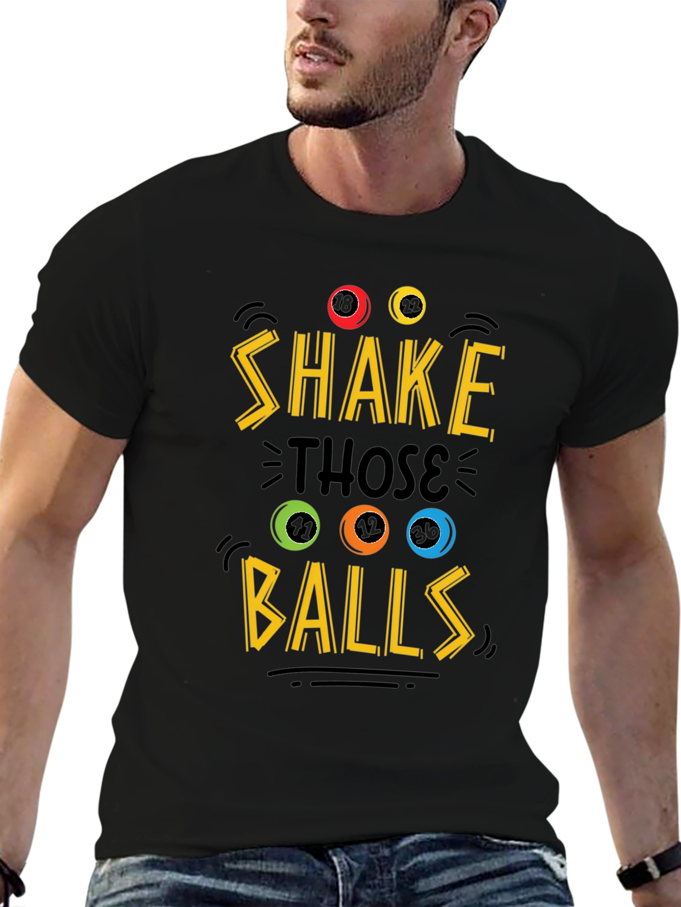 Shake Those Balls Graphic Tee - Novelty T-Shirt