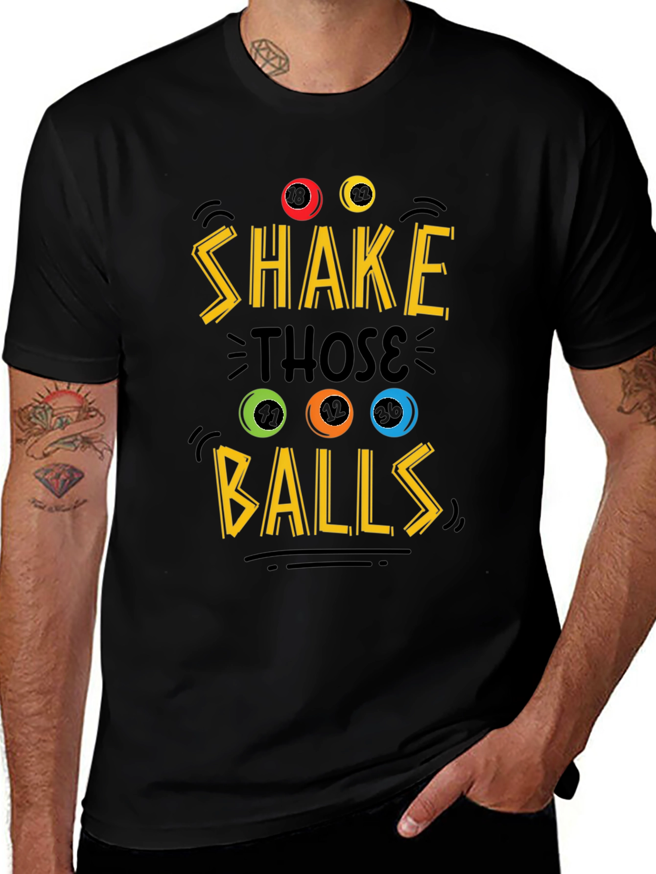 Shake Those Balls Graphic Tee - Novelty T-Shirt