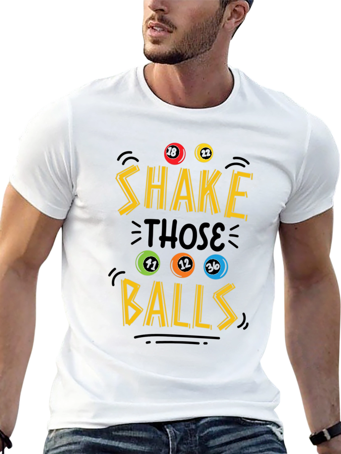 Shake Those Balls Graphic Tee - Novelty T-Shirt