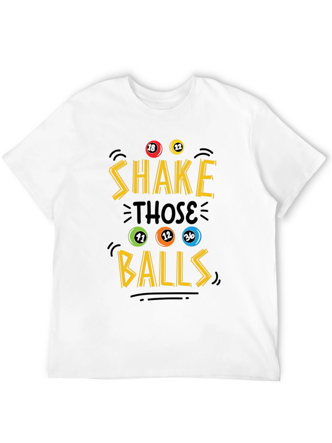 Shake Those Balls Graphic Tee - Novelty T-Shirt