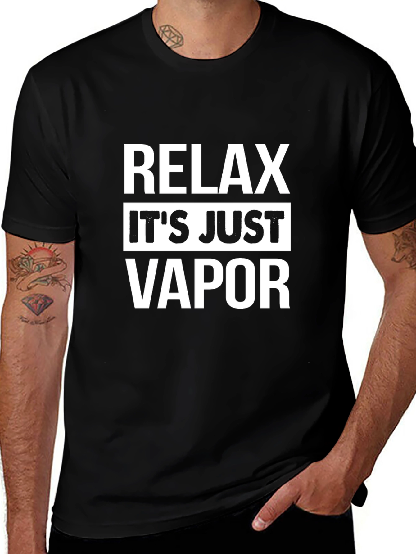 Relax Its Just Vapor Graphic T-Shirt