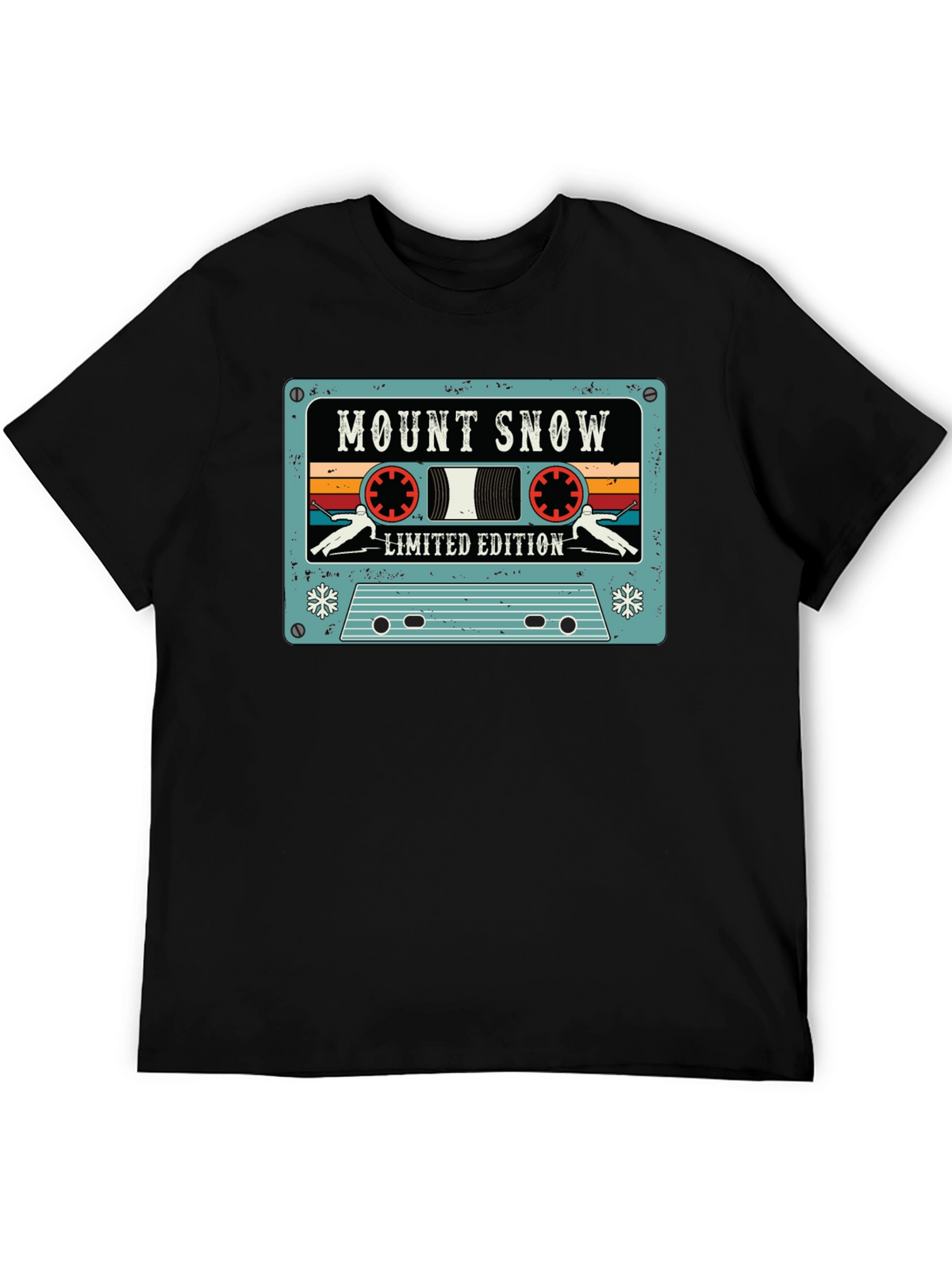 Mount Snow Skiing Cassette Tape Limited Edition T-Shirt