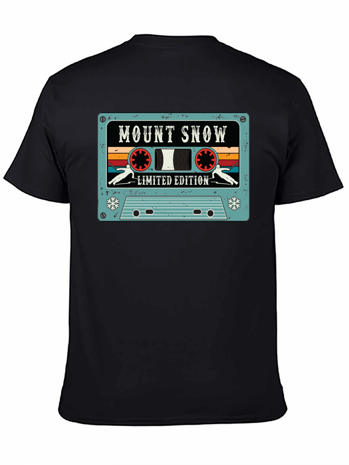 Mount Snow Skiing Cassette Tape Limited Edition T-Shirt