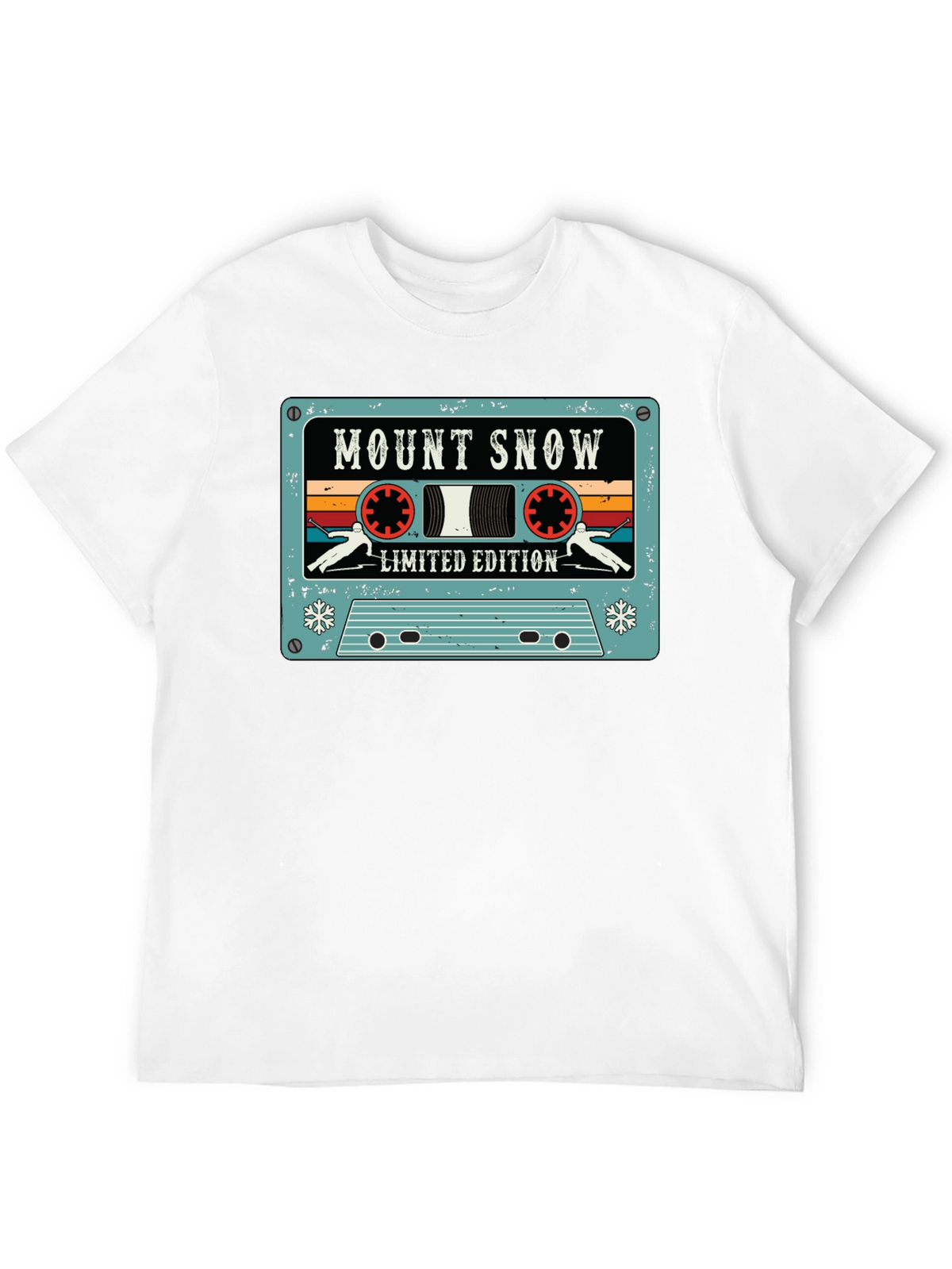 Mount Snow Skiing Cassette Tape Limited Edition T-Shirt