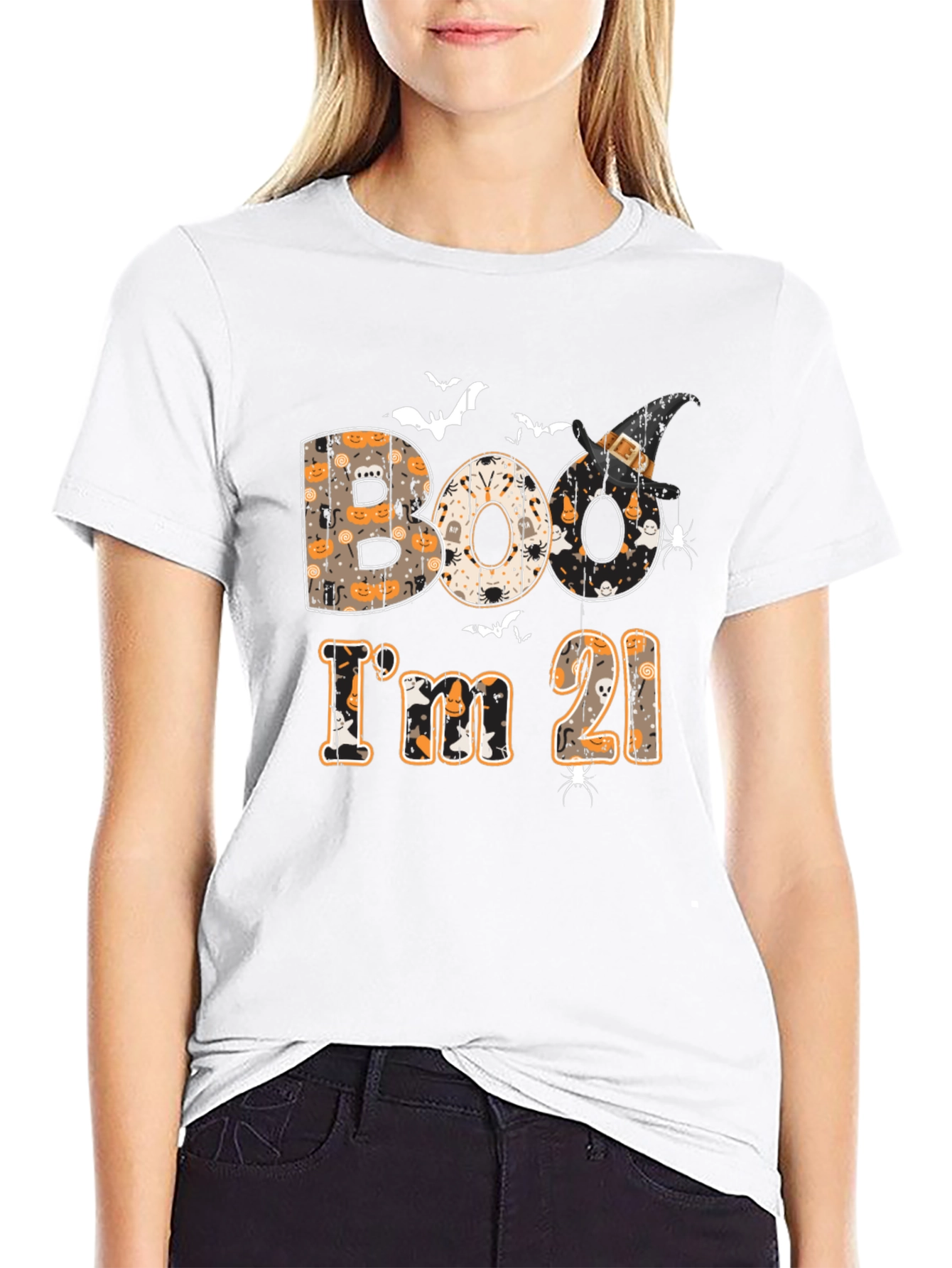 Boo Im 21 Halloween Birthday T-Shirt