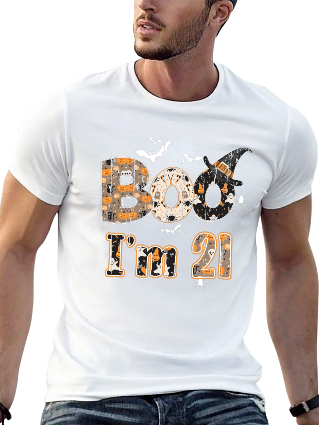 Boo Im 21 Halloween Birthday T-Shirt