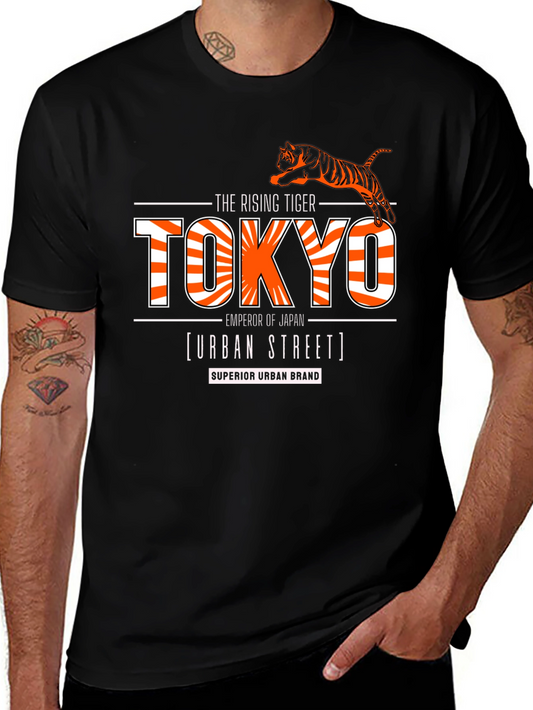Tokyo Rising Tiger Graphic Print Tee
