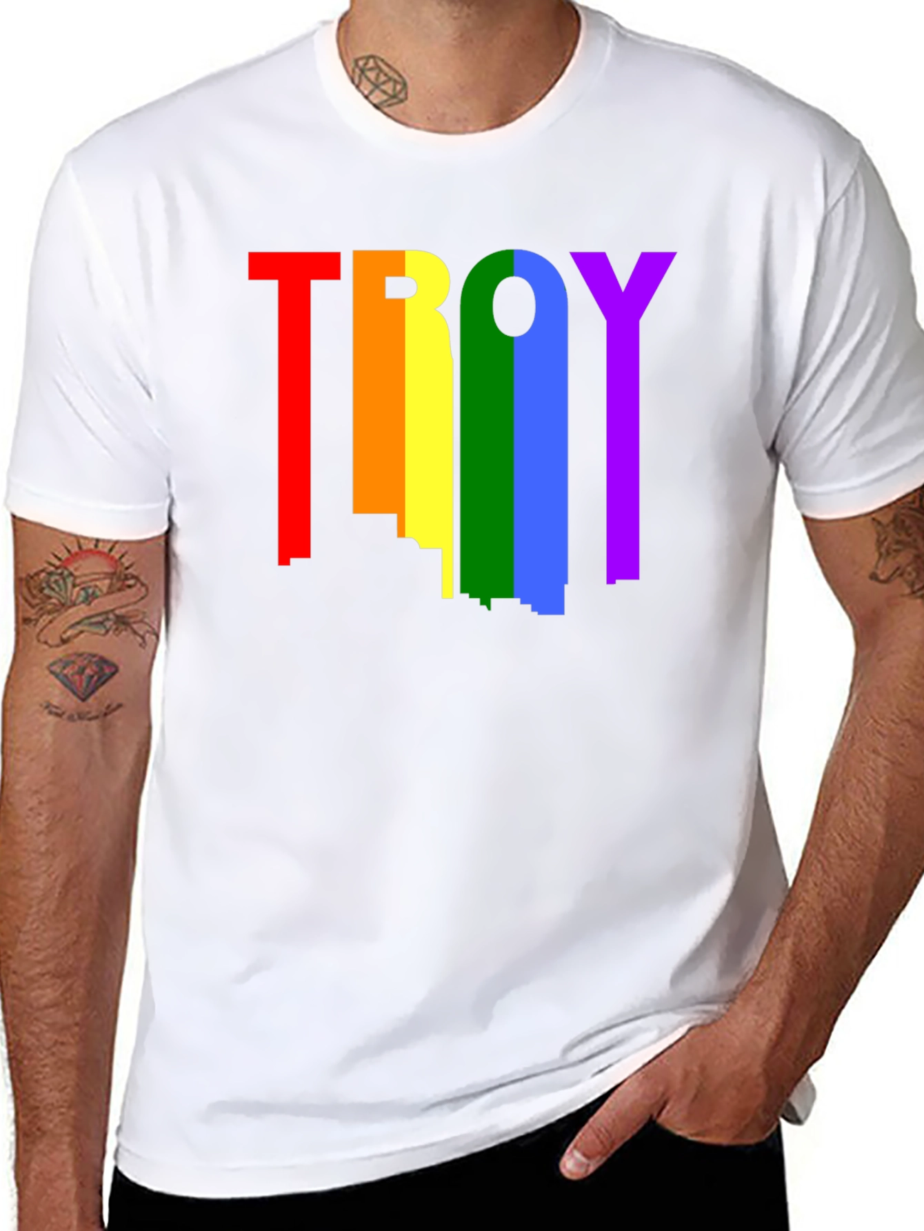 Rainbow Troy Pride T-Shirt