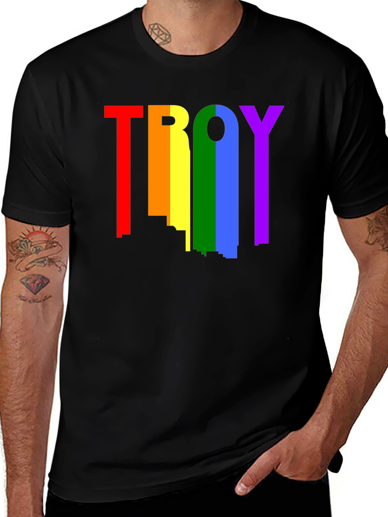 Rainbow Troy Pride T-Shirt