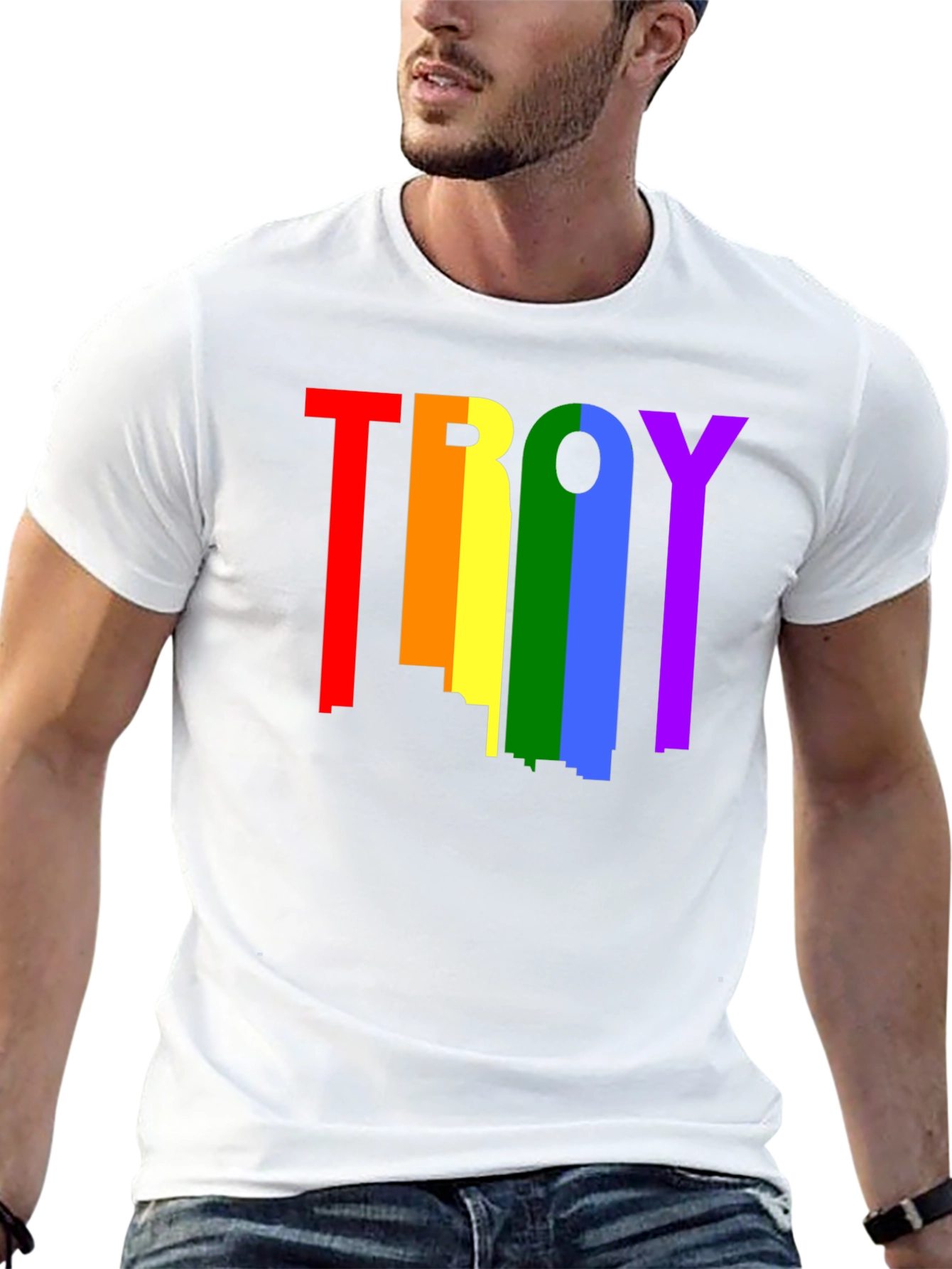 Rainbow Troy Pride T-Shirt
