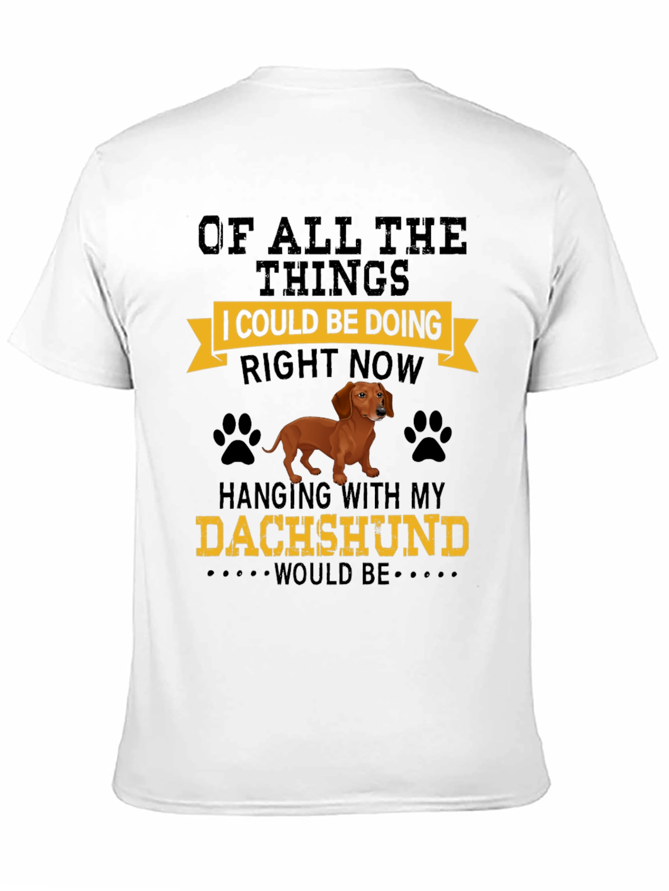 Dachshund Lover T-Shirt: Hanging with My Dog