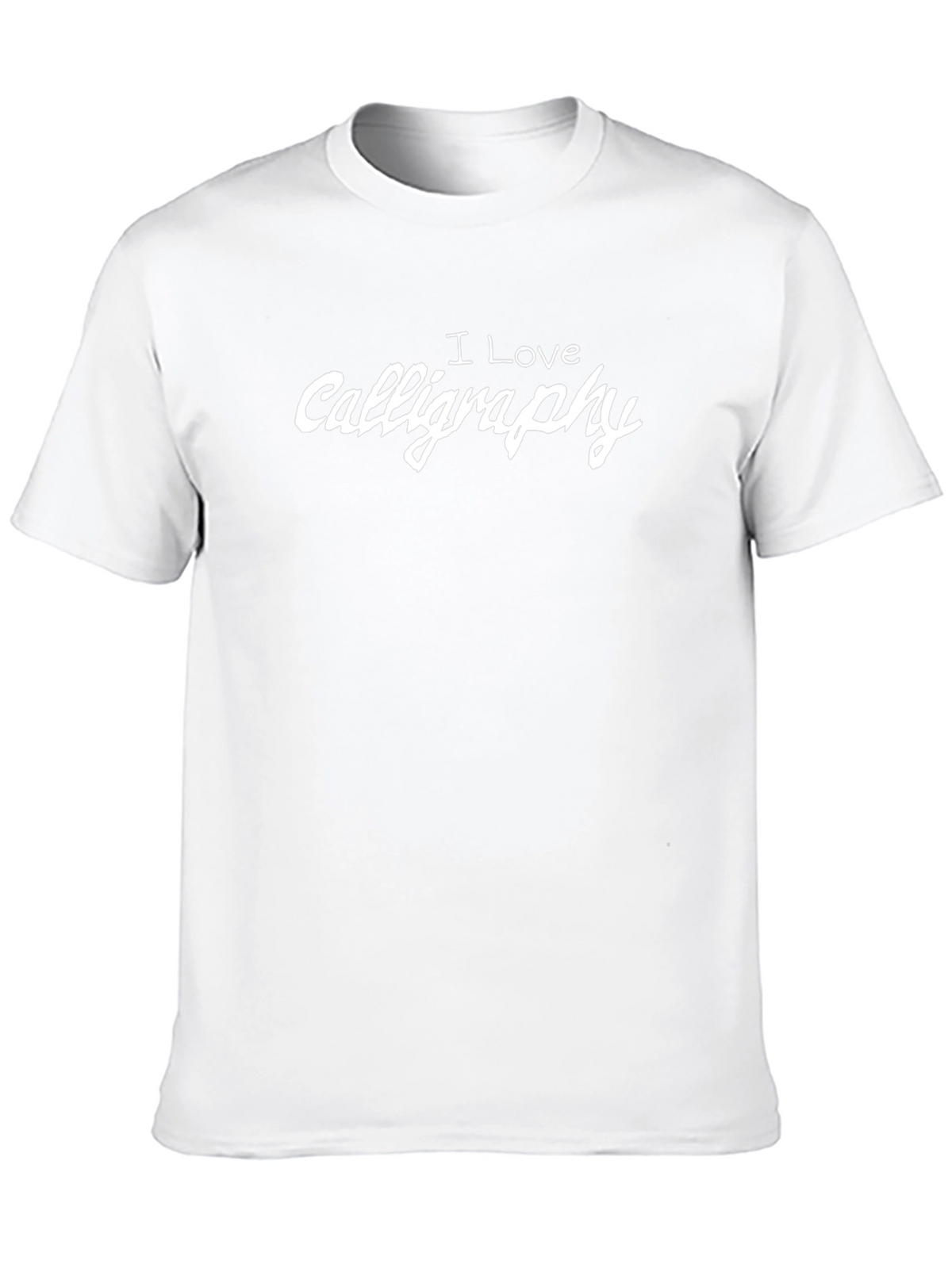 I Love Calligraphy T-Shirt - Black Cotton Tee