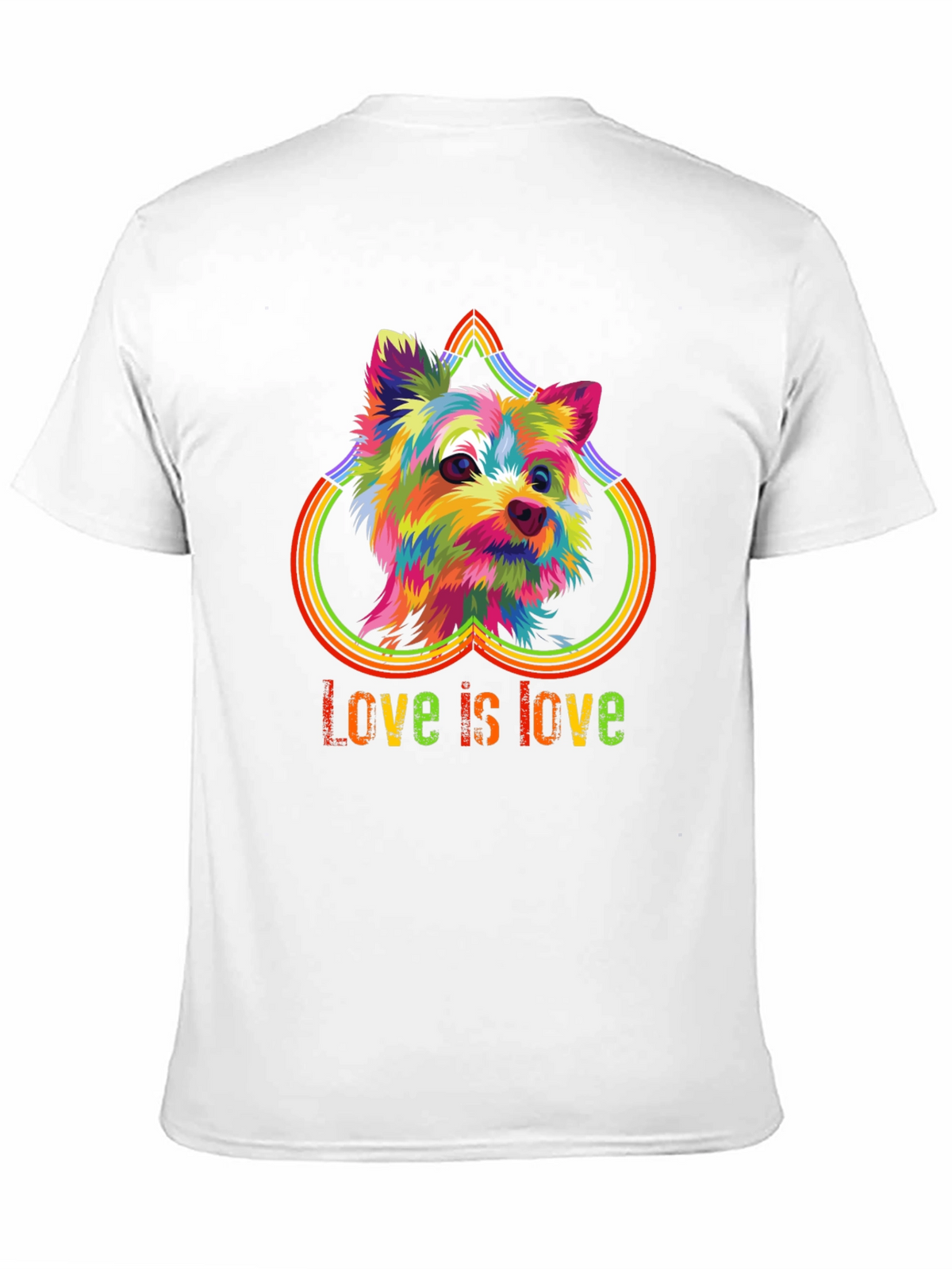 Love is Love Rainbow Dog T-Shirt