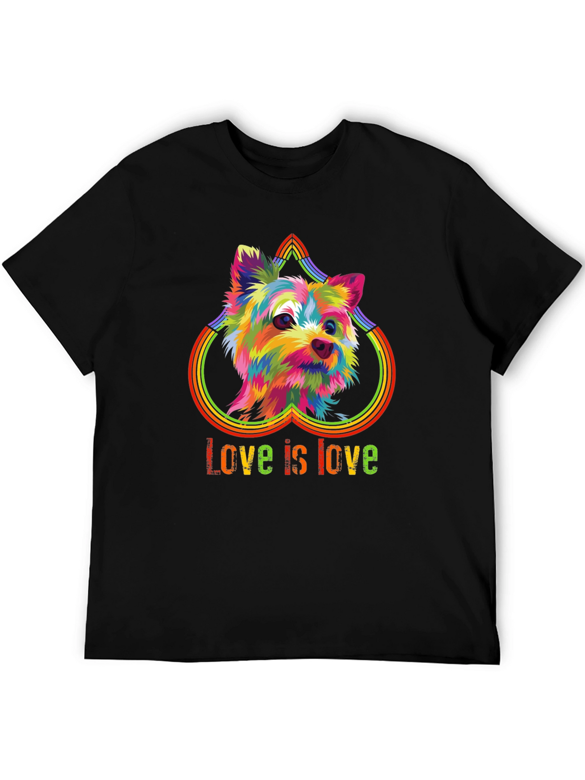 Love is Love Rainbow Dog T-Shirt