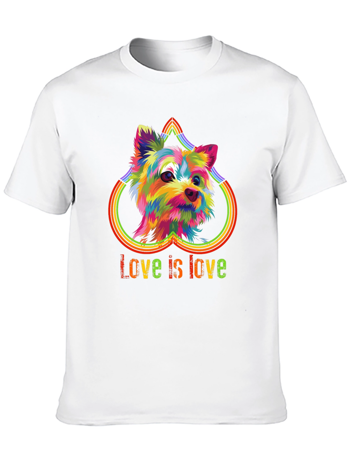 Love is Love Rainbow Dog T-Shirt