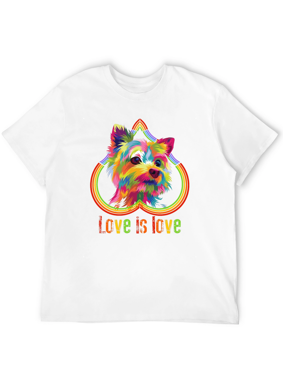 Love is Love Rainbow Dog T-Shirt