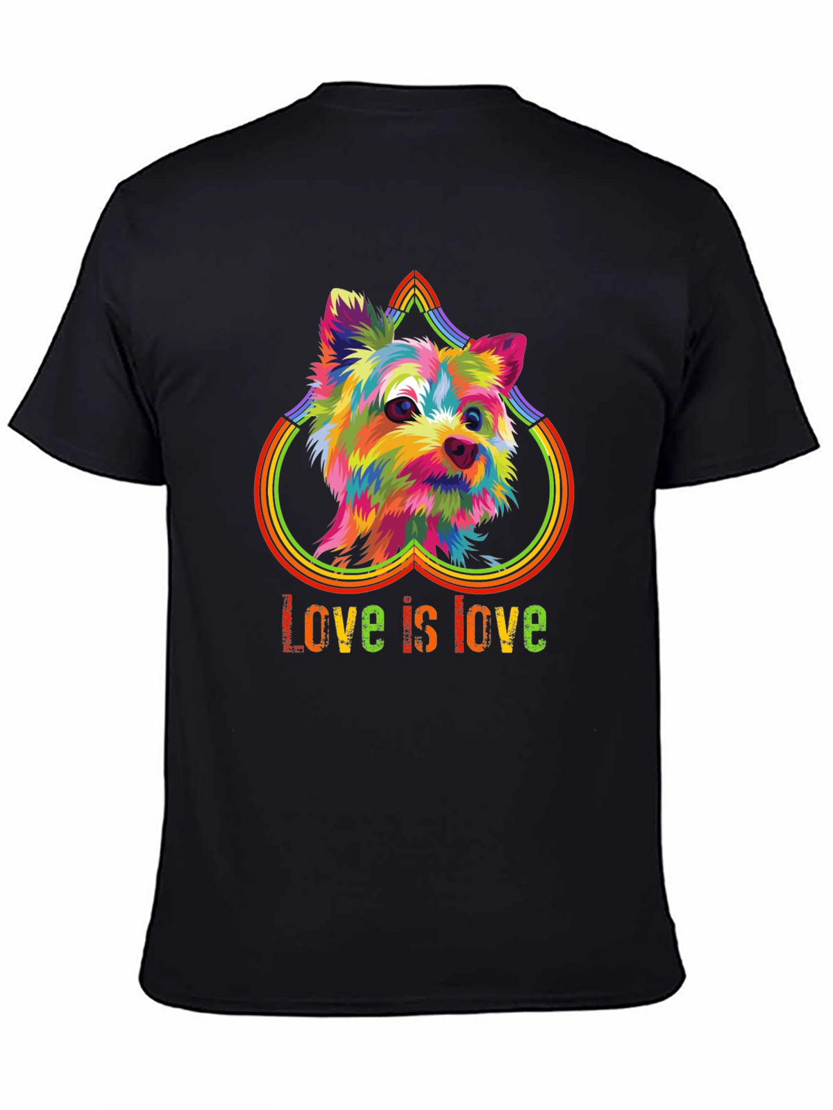 Love is Love Rainbow Dog T-Shirt