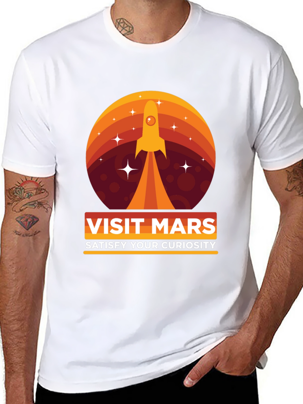 Visit Mars Graphic T-Shirt - Satisfy Your Curiosity