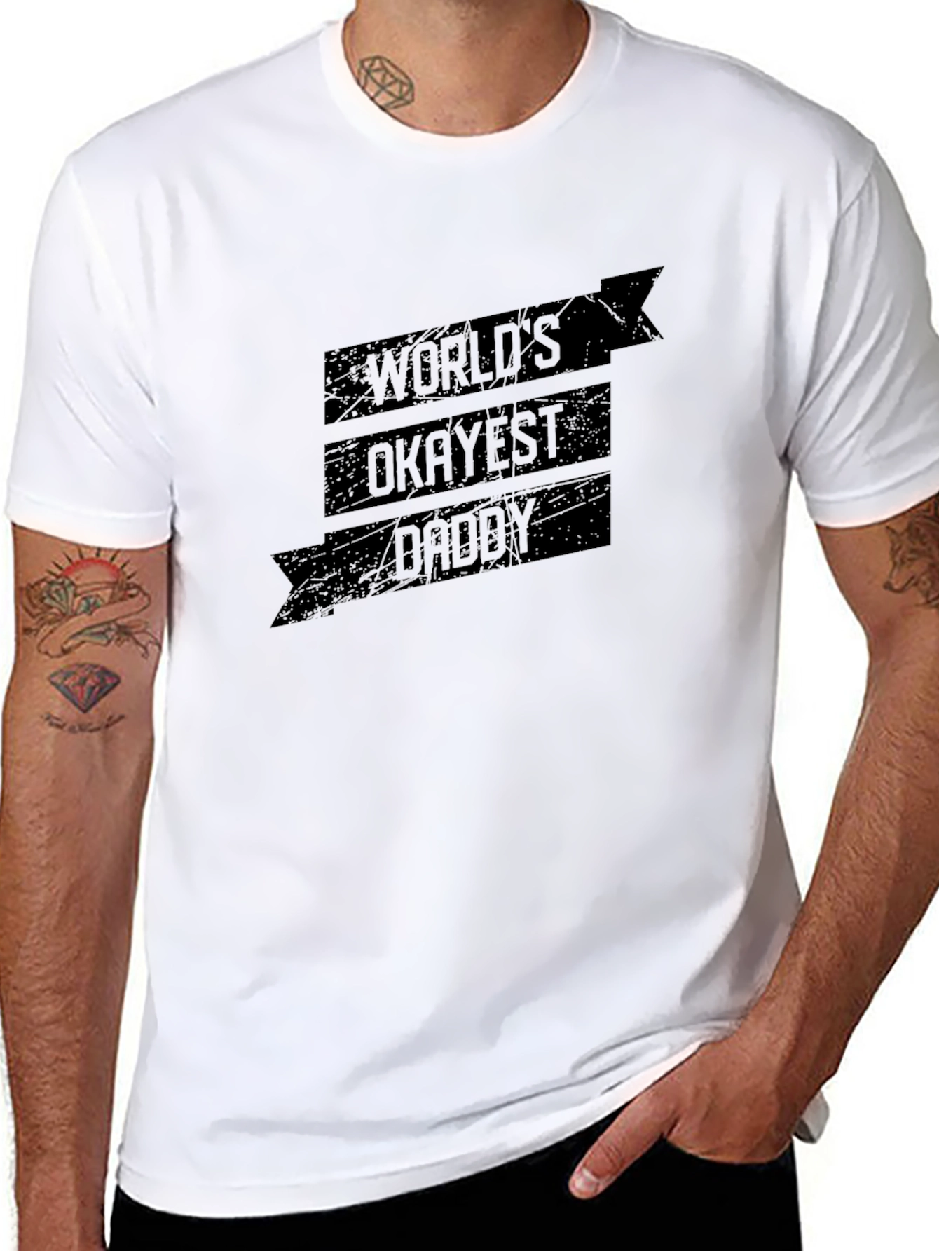 Worlds Okayest Daddy Graphic Tee