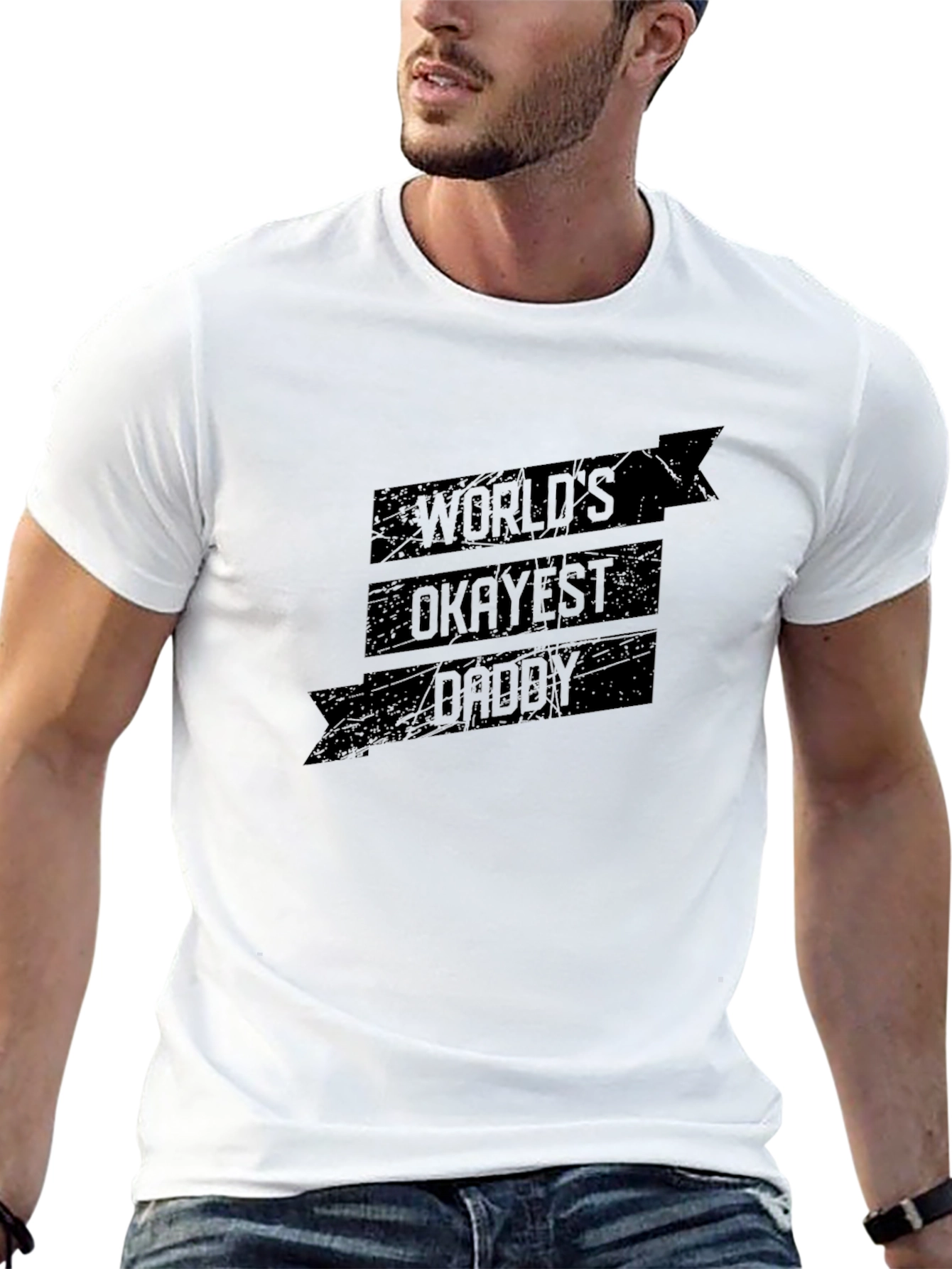 Worlds Okayest Daddy Graphic Tee