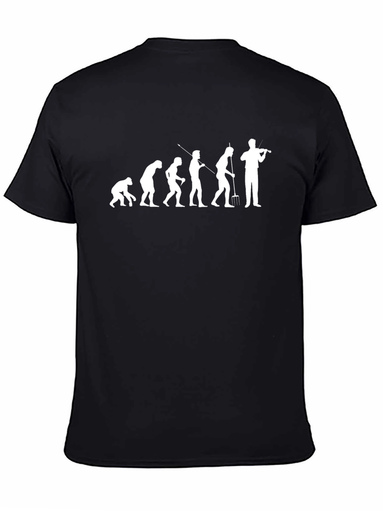Evolution of Musician Black T-Shirt