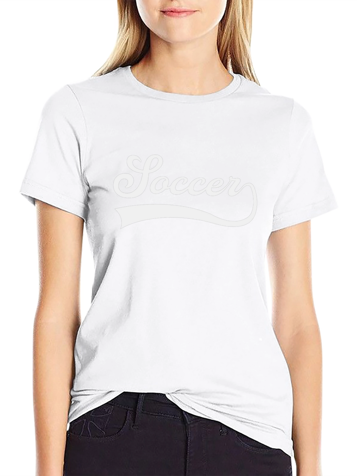 Soccer Graphic Tee - Stylish Black Cotton T-Shirt